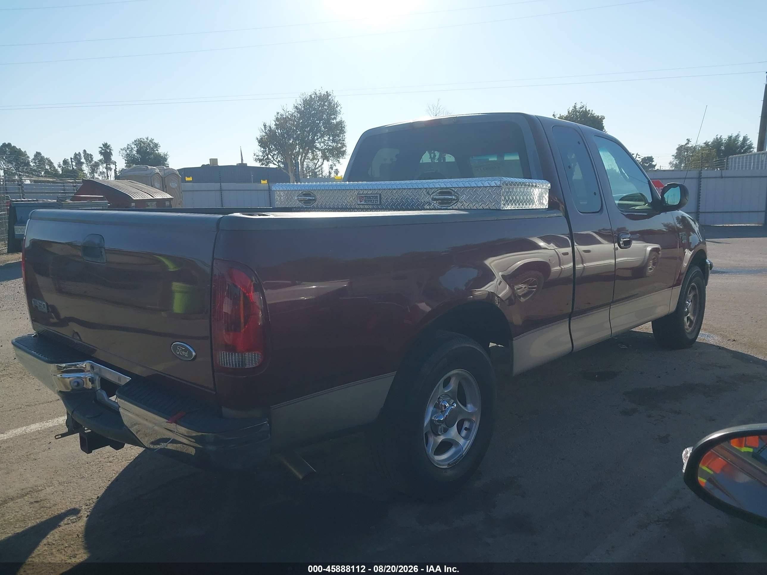 1998 Ford F-150 Lariat/standard/xl/xlt Red vin: 1FTZX1768WNB09000