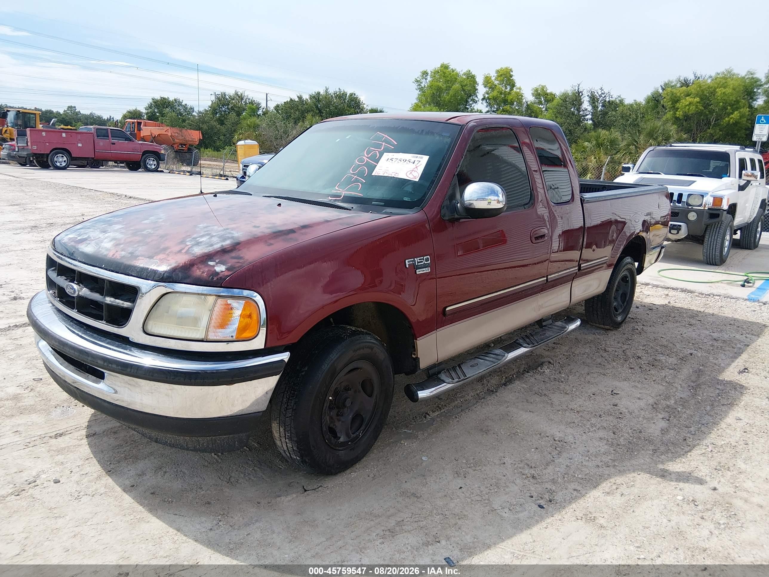 1998 Ford F-150 Lariat/standard/xl/xlt Красный vin: 1FTZX176XWNB17647