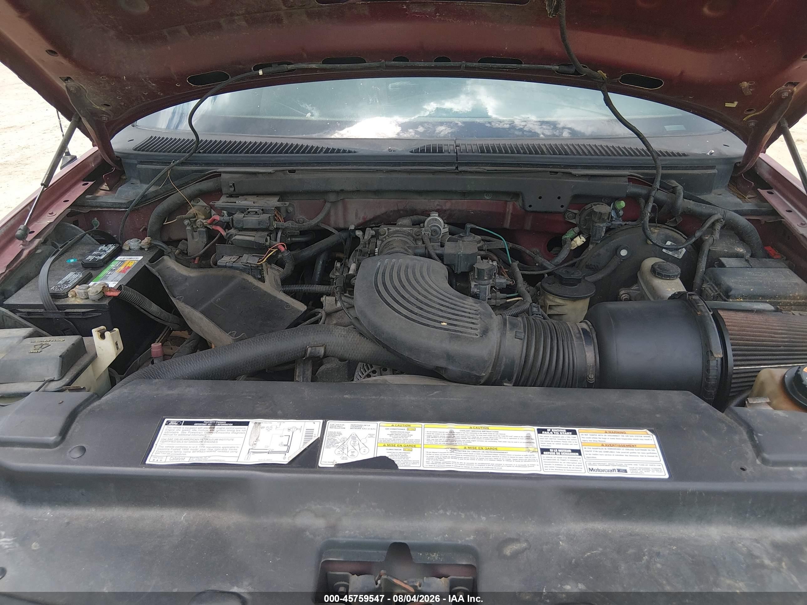 1998 Ford F-150 Lariat/standard/xl/xlt Красный vin: 1FTZX176XWNB17647