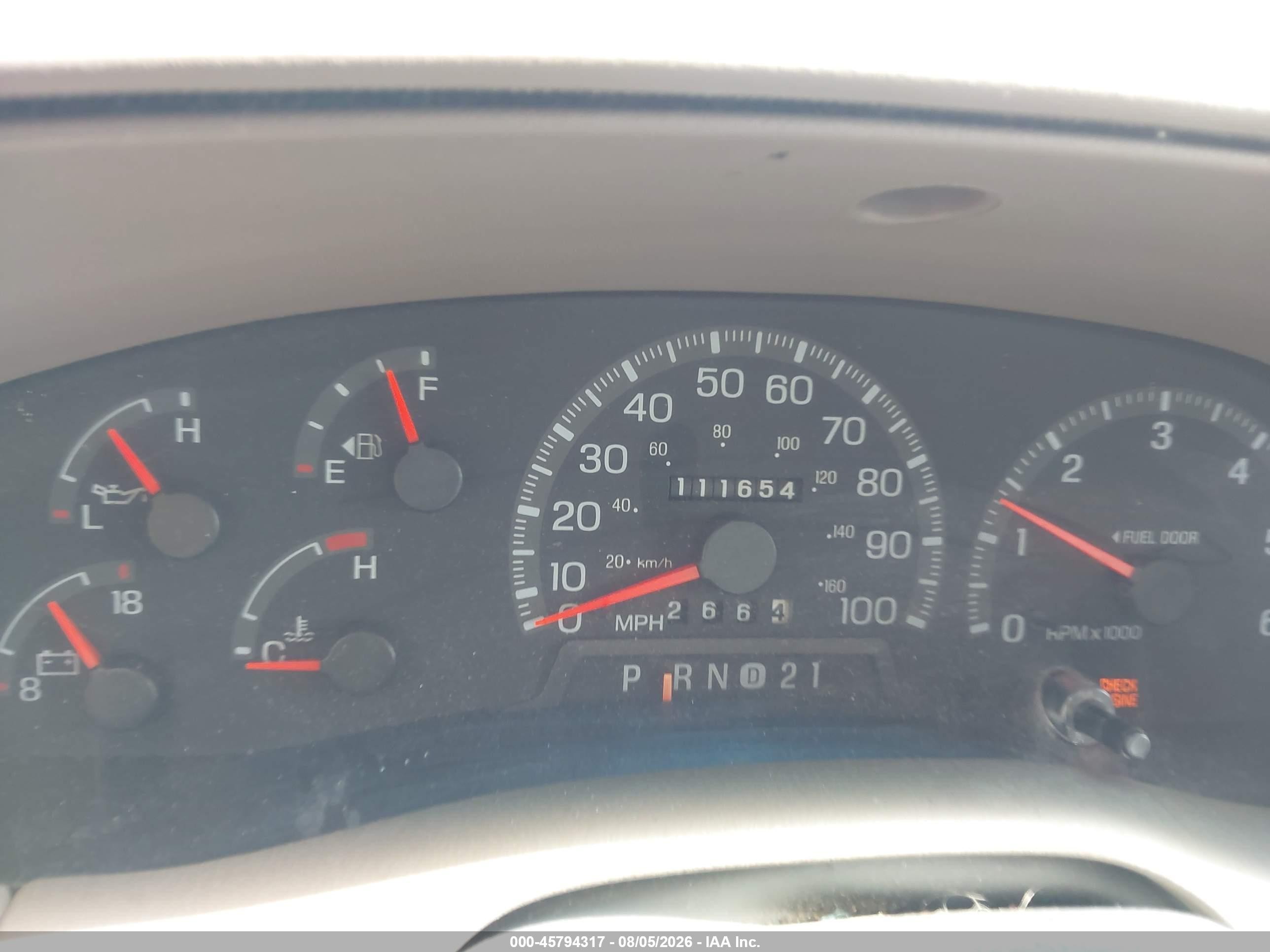 1998 Ford F-150 Lariat/standard/xl/xlt Burgundy vin: 1FTZX17W7WNC37826