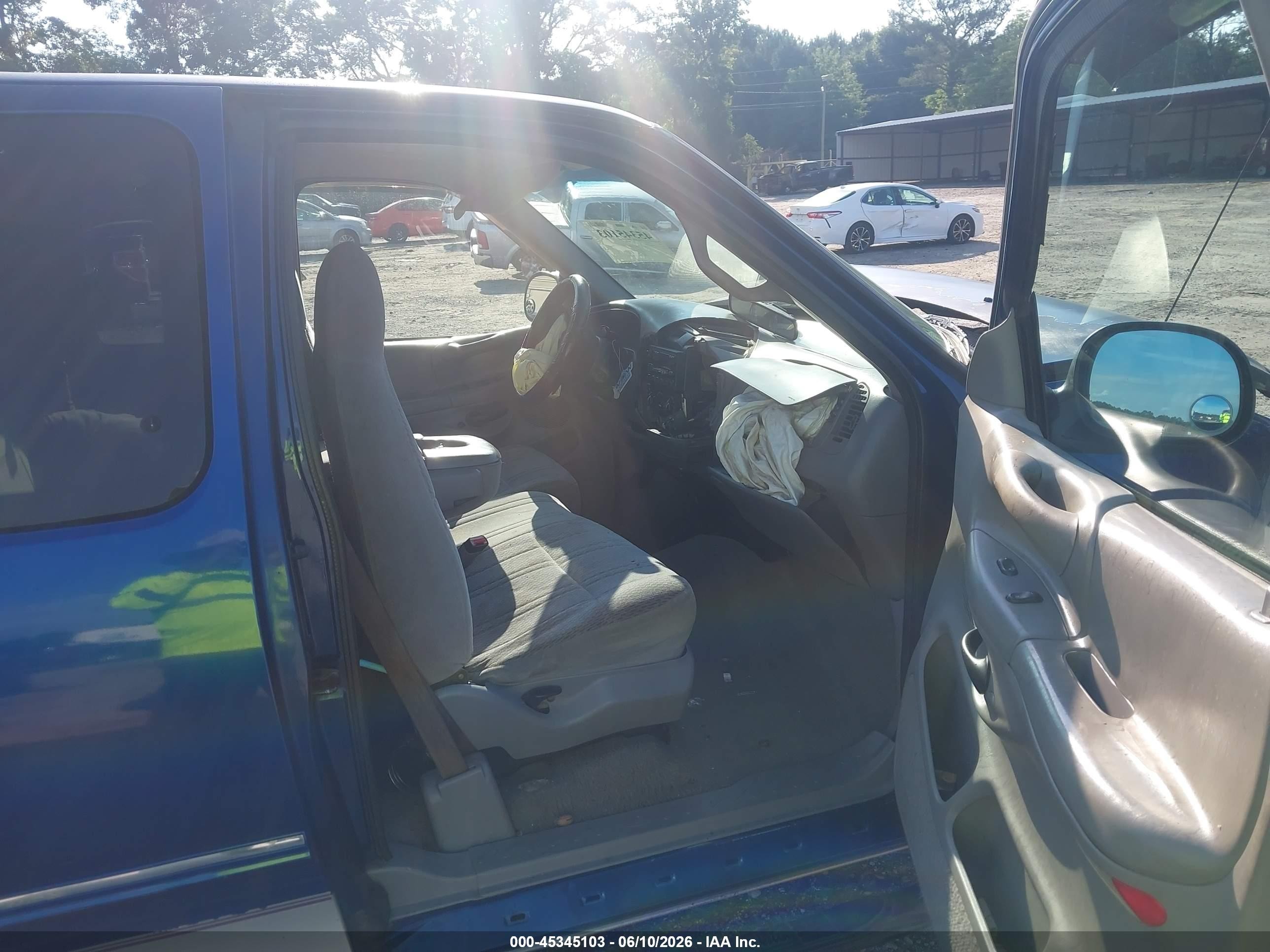 1998 Ford F-150 Lariat/standard/xl/xlt Blue vin: 1FTZX17W9WNB36495