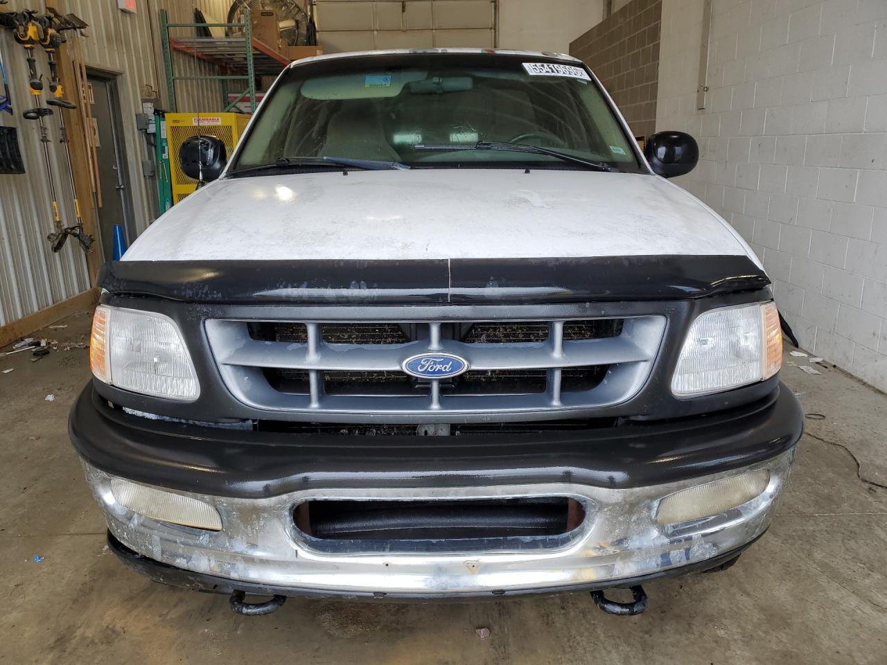 1998 Ford F150 White vin: 1FTZX18W3WKB45547 Damage: Left Head Lamp, Faded, Repair Required