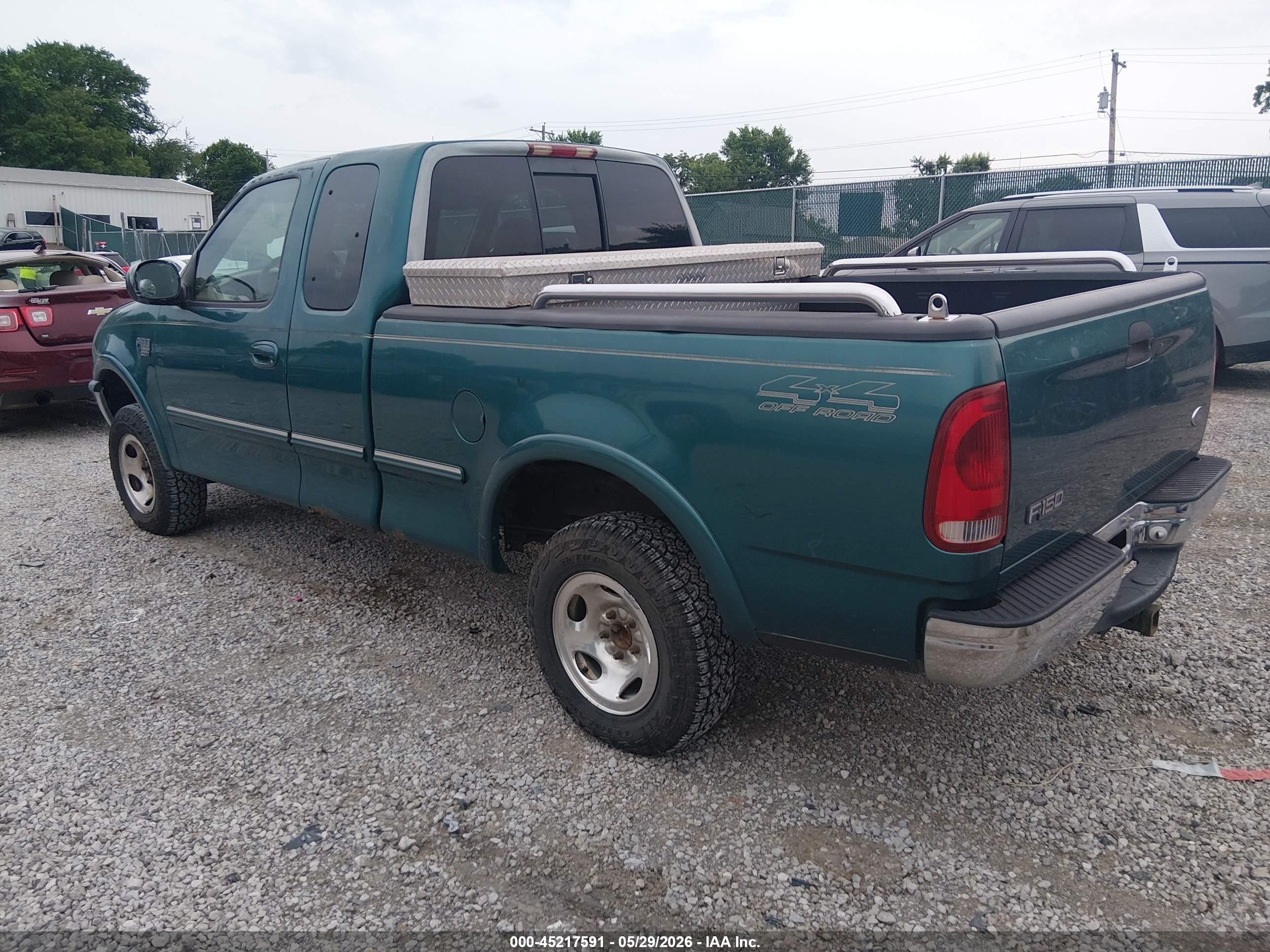 1998 Ford F-150 Lariat/standard/xl/xlt Green vin: 1FTZX18W6WNA84516