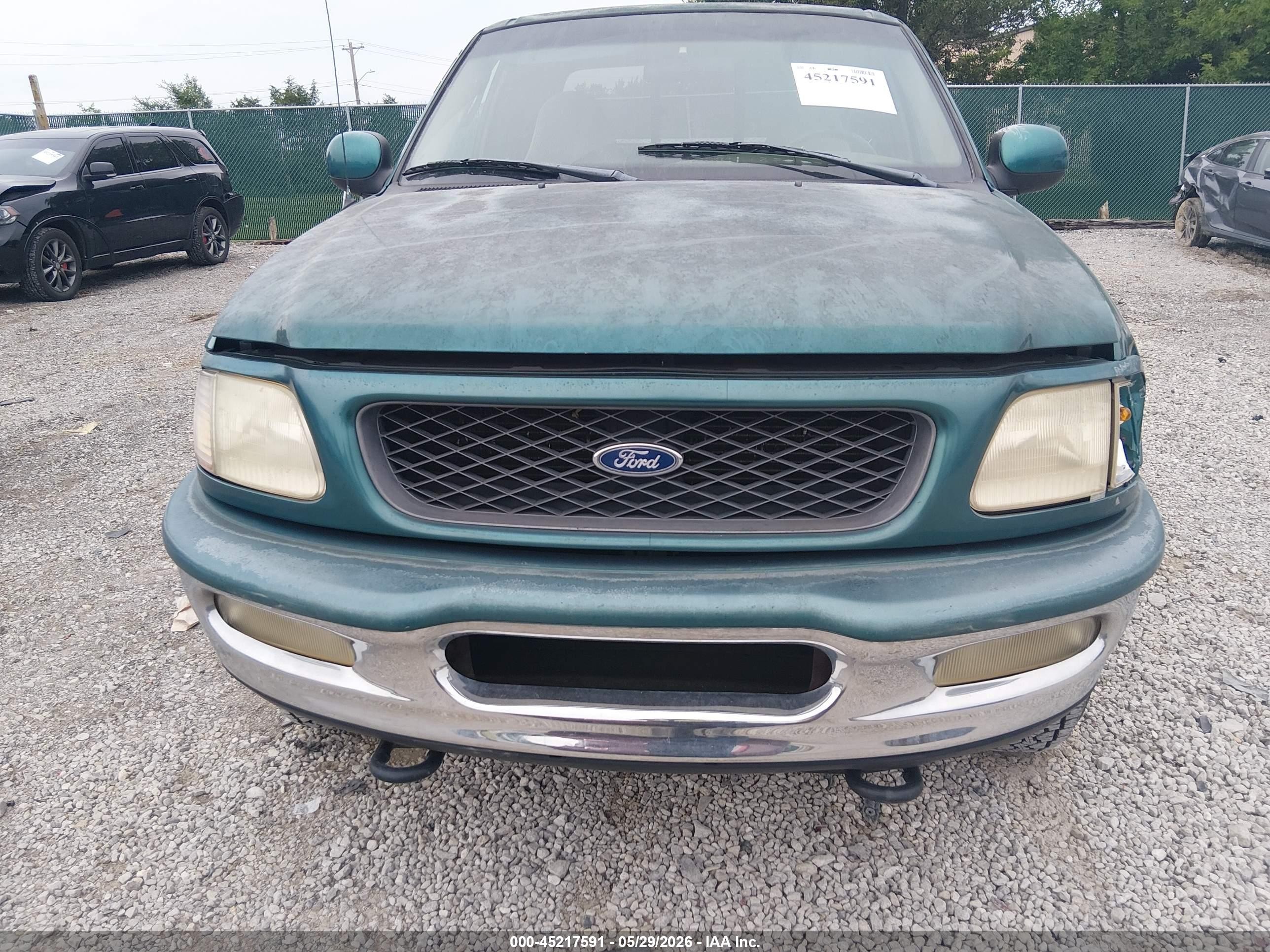 1998 Ford F-150 Lariat/standard/xl/xlt Green vin: 1FTZX18W6WNA84516