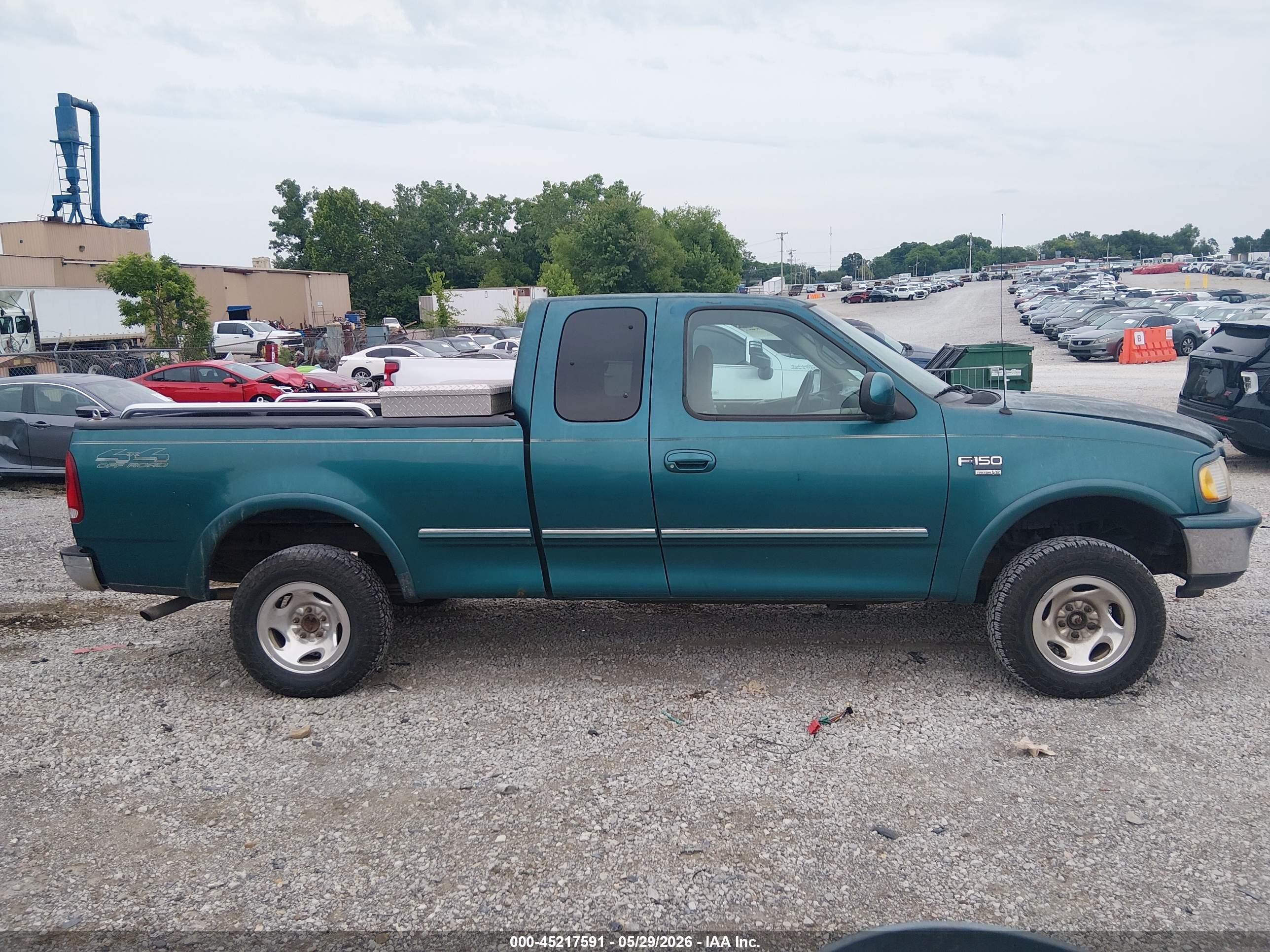 1998 Ford F-150 Lariat/standard/xl/xlt Green vin: 1FTZX18W6WNA84516