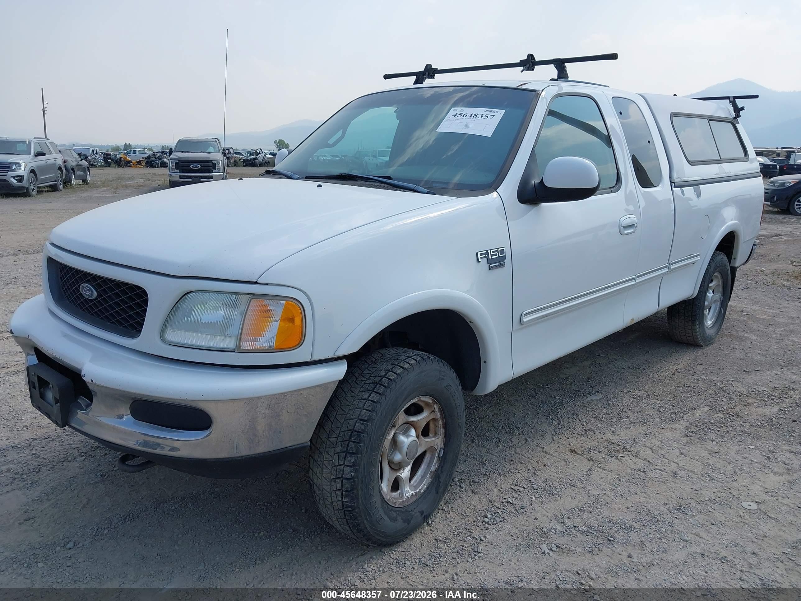 1998 Ford F-150 Lariat/standard/xl/xlt White vin: 1FTZX18W7WKB04399