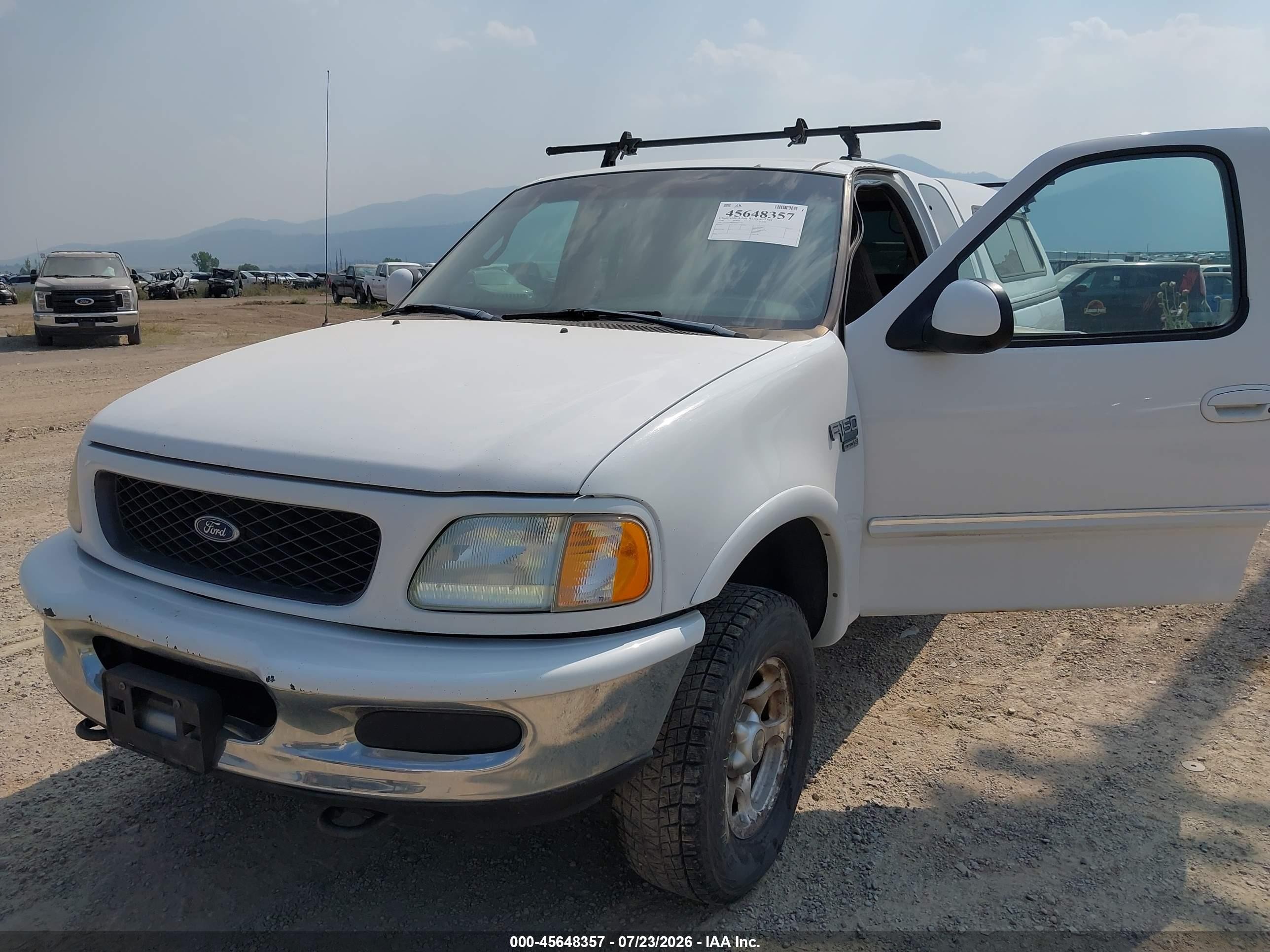 1998 Ford F-150 Lariat/standard/xl/xlt White vin: 1FTZX18W7WKB04399