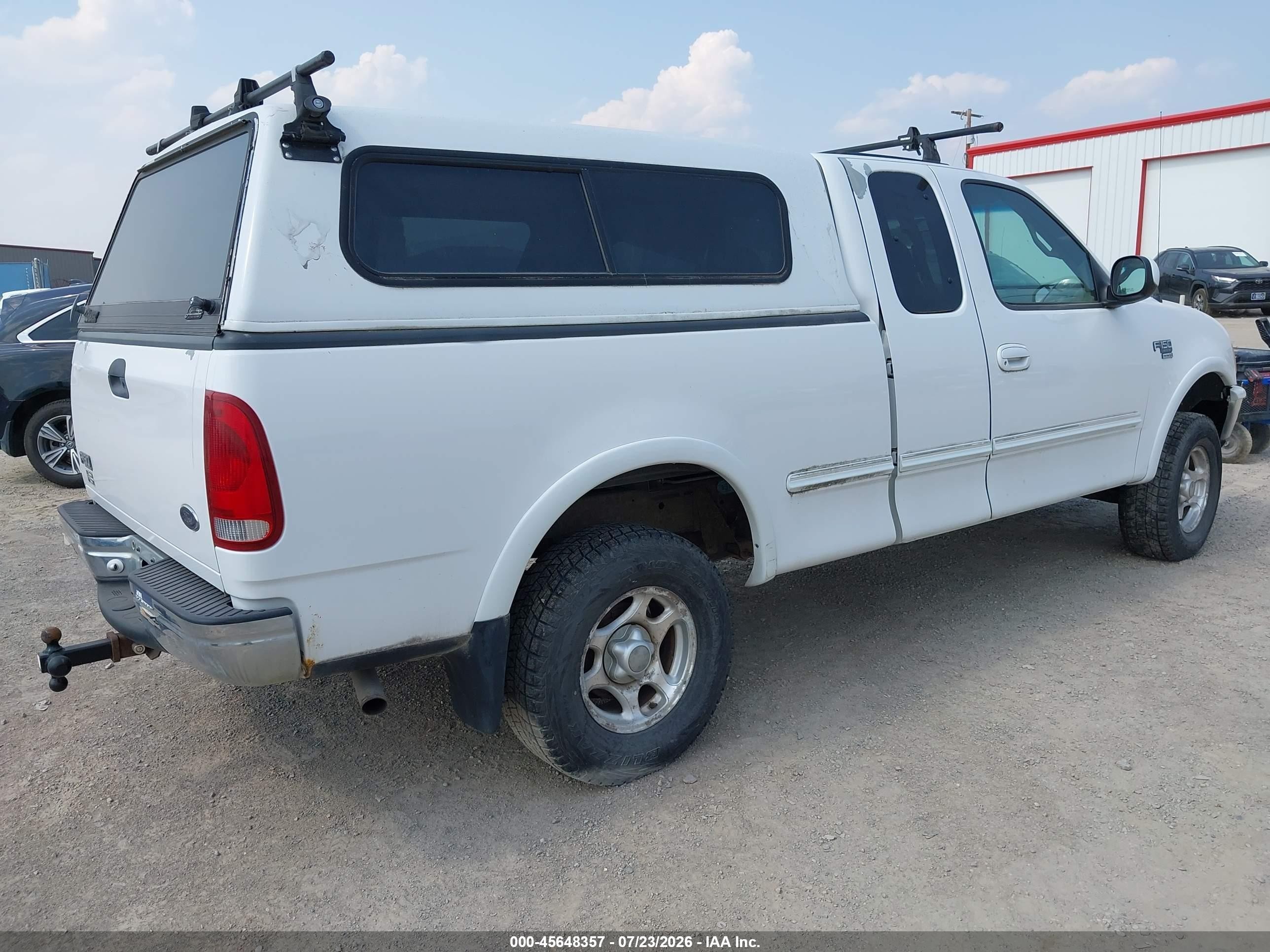 1998 Ford F-150 Lariat/standard/xl/xlt White vin: 1FTZX18W7WKB04399