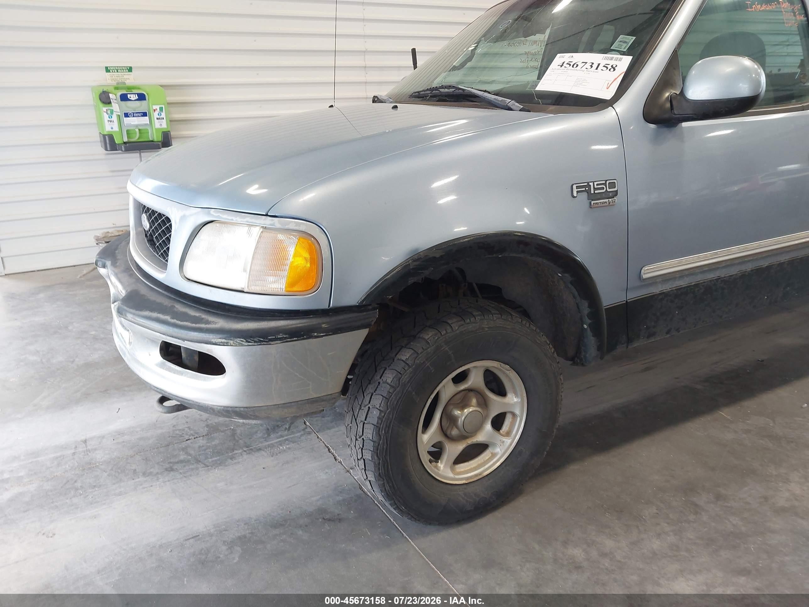 1998 Ford F-150 Lariat/standard/xl/xlt Blue vin: 1FTZX18W8WKA73373