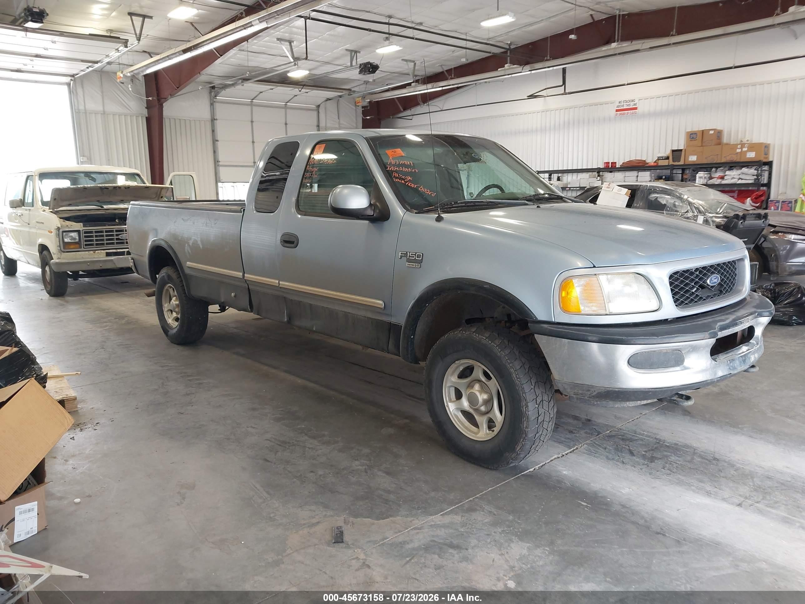 1998 Ford F-150 Lariat/standard/xl/xlt Blue vin: 1FTZX18W8WKA73373