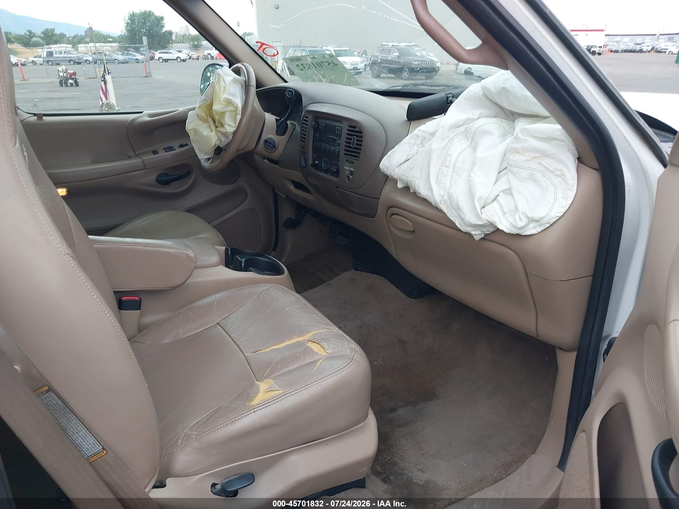 1998 Ford F-150 Lariat/standard/xl/xlt Белый vin: 1FTZX18W9WKB79847