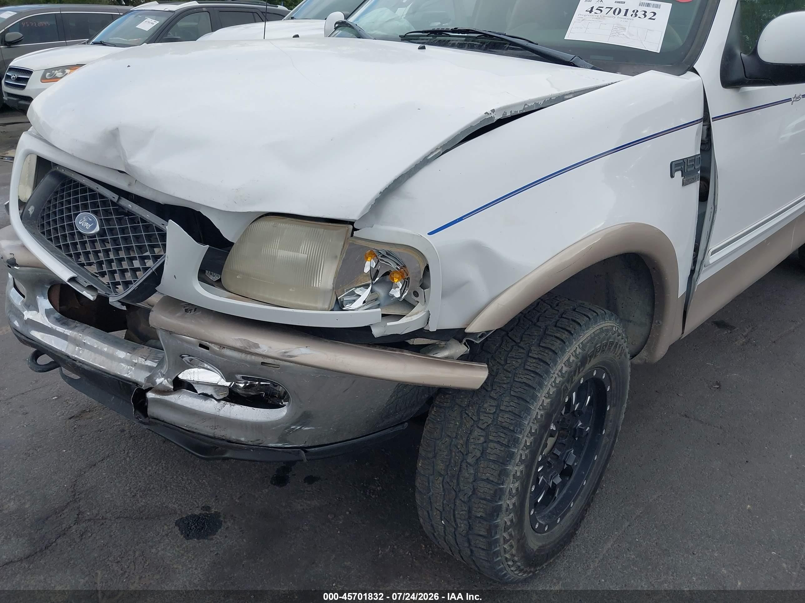 1998 Ford F-150 Lariat/standard/xl/xlt Белый vin: 1FTZX18W9WKB79847