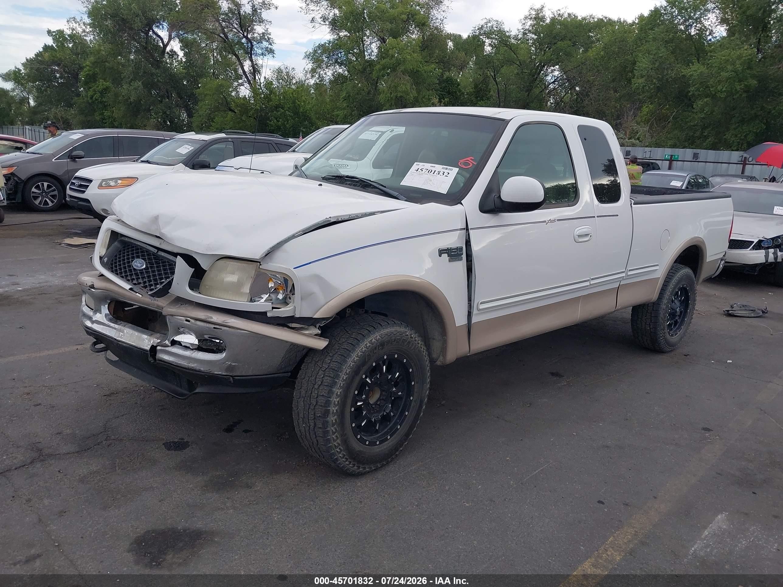 1998 Ford F-150 Lariat/standard/xl/xlt Белый vin: 1FTZX18W9WKB79847