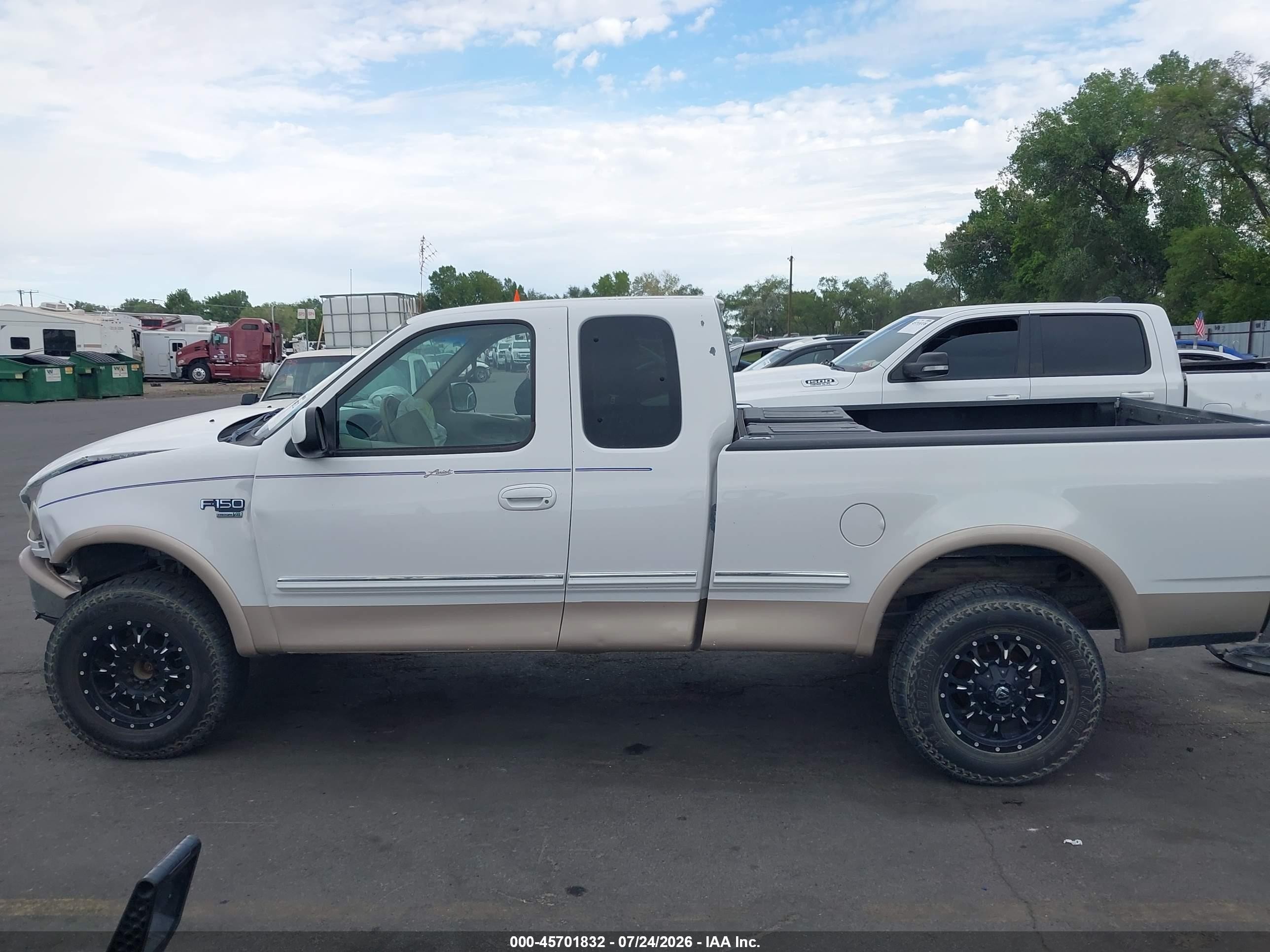 1998 Ford F-150 Lariat/standard/xl/xlt Белый vin: 1FTZX18W9WKB79847