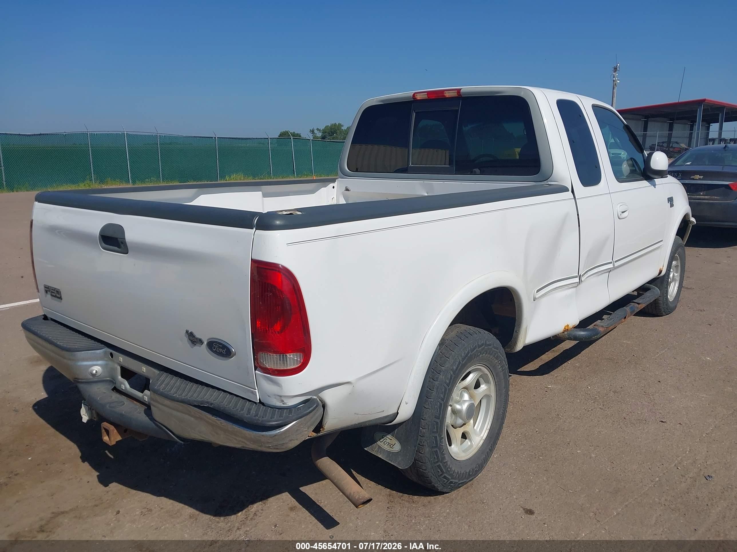 1998 Ford F-150 Lariat/standard/xl/xlt White vin: 1FTZX18WXWKA31884