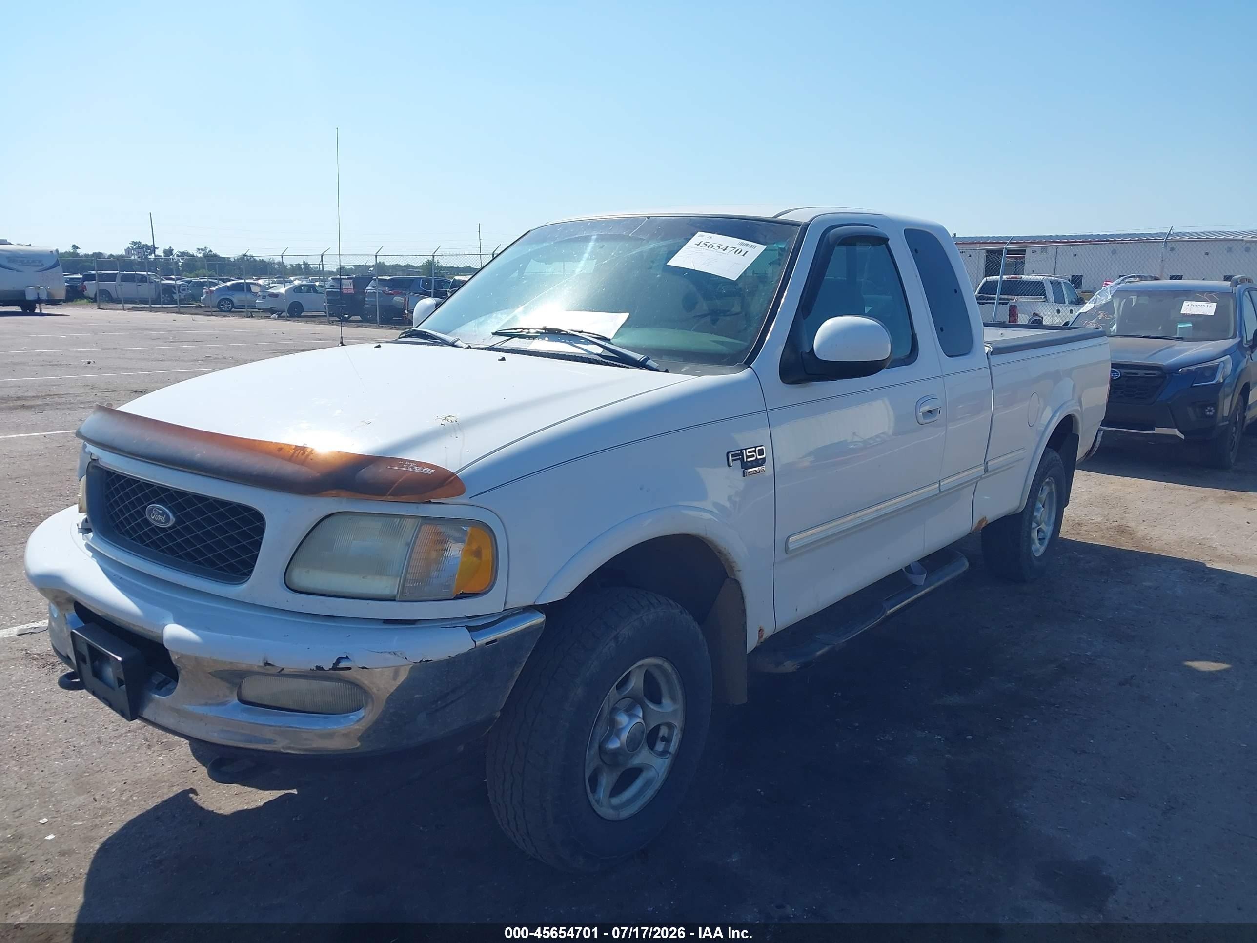 1998 Ford F-150 Lariat/standard/xl/xlt White vin: 1FTZX18WXWKA31884