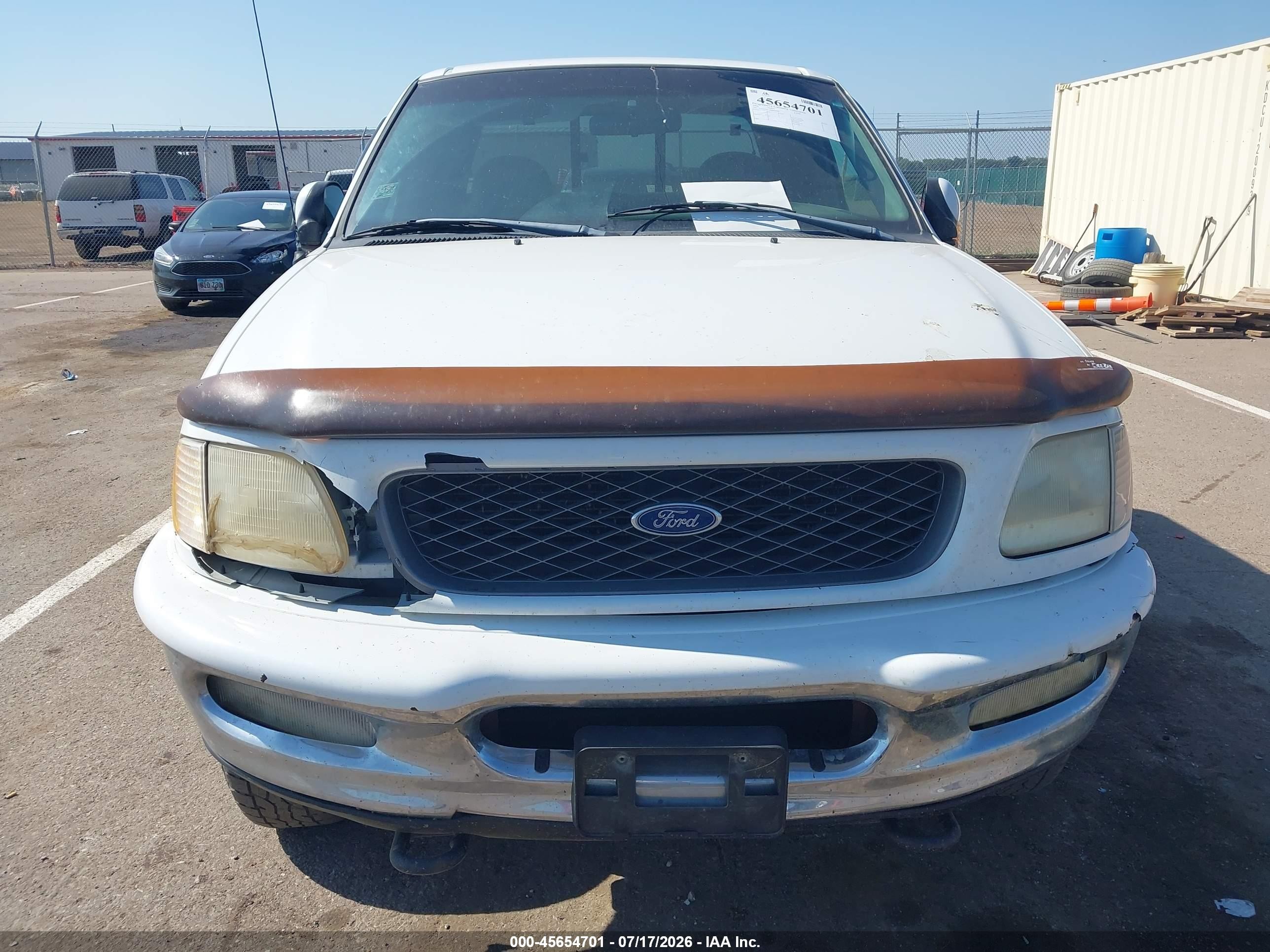 1998 Ford F-150 Lariat/standard/xl/xlt White vin: 1FTZX18WXWKA31884