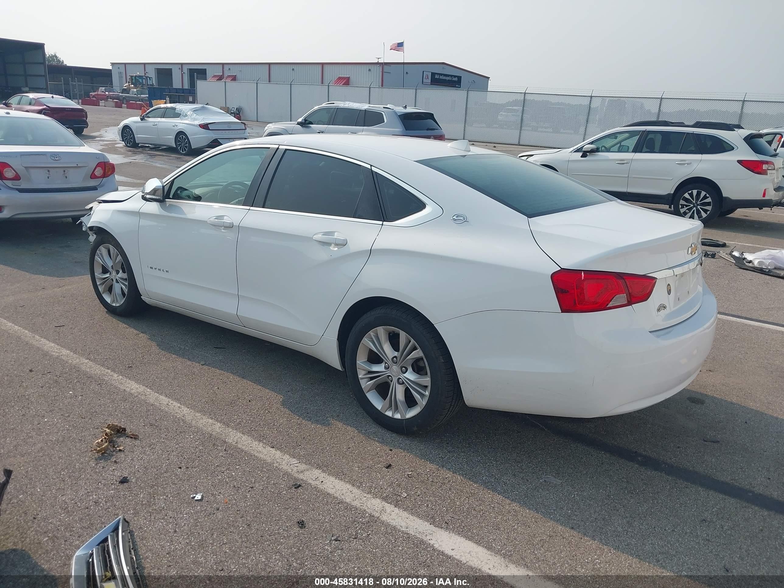 2014 Chevrolet Impala 1lt White vin: 1G1115SL0EU104096