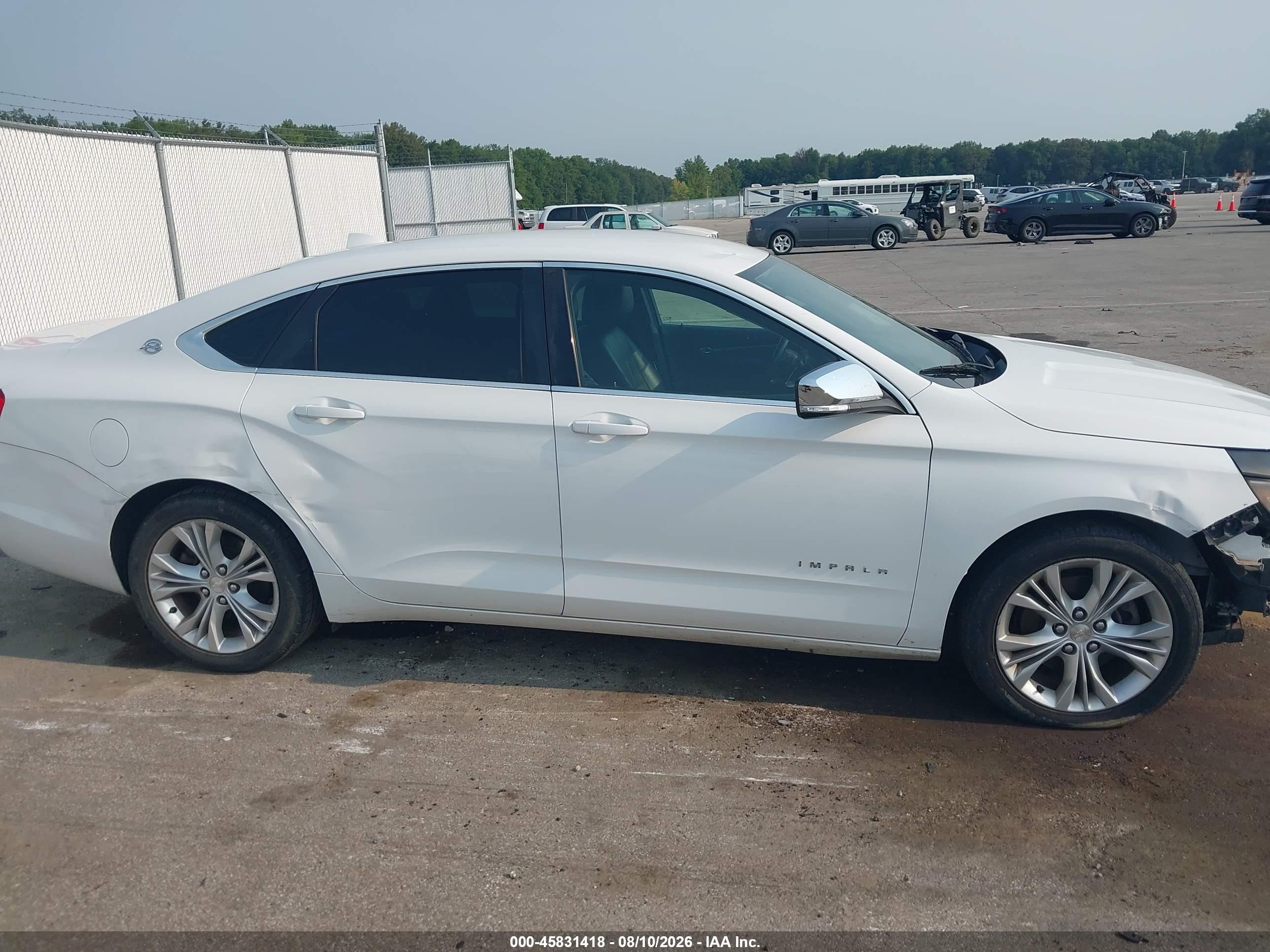 2014 Chevrolet Impala 1lt White vin: 1G1115SL0EU104096
