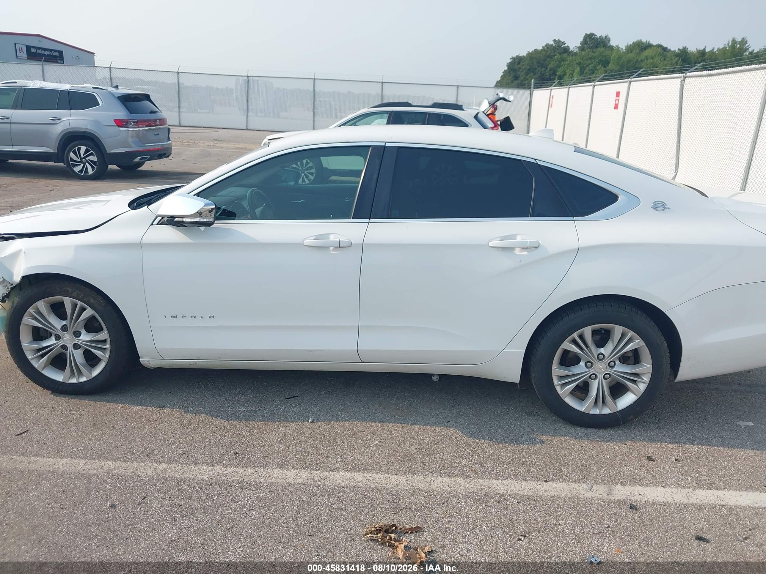 2014 Chevrolet Impala 1lt White vin: 1G1115SL0EU104096