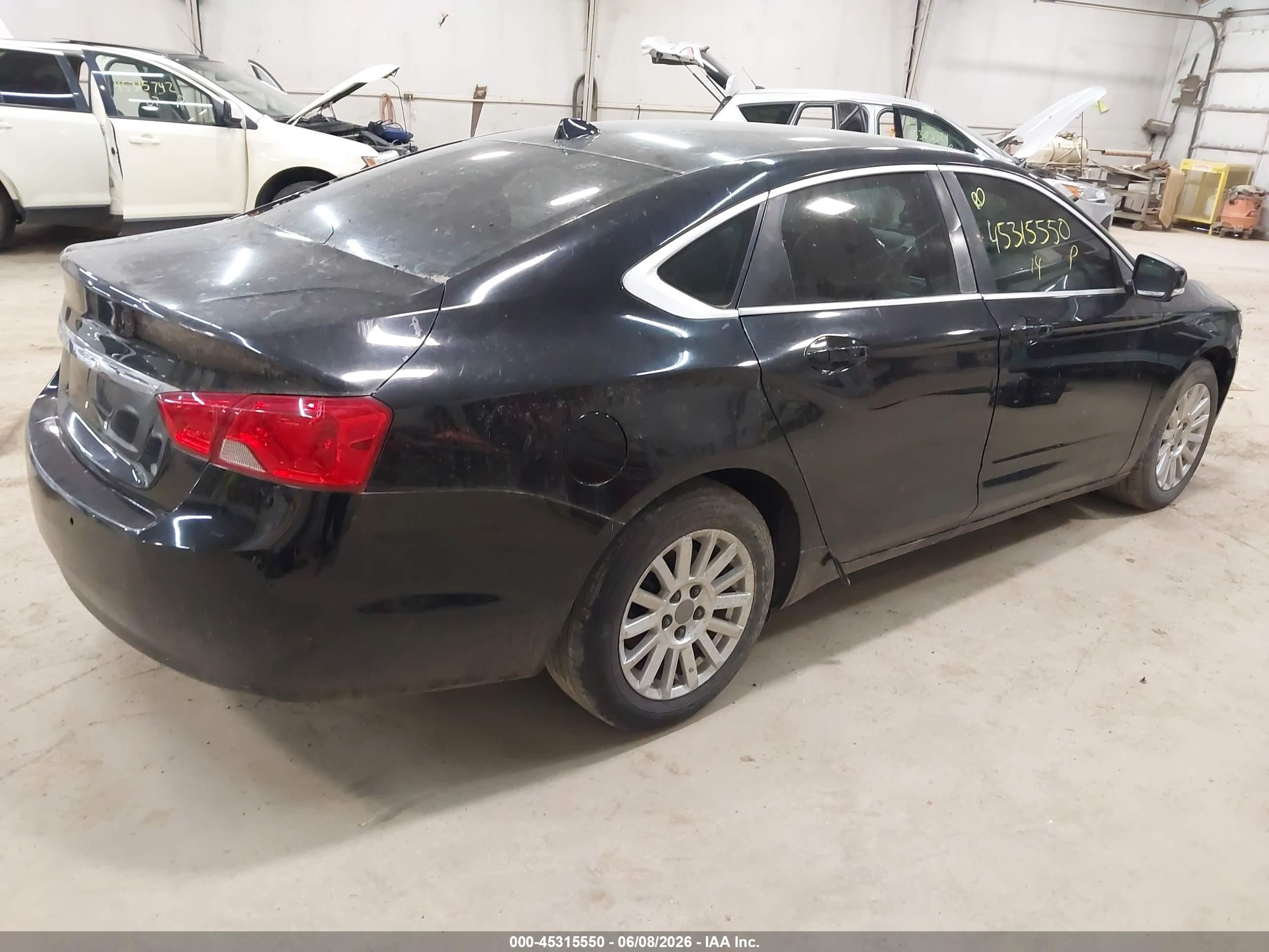 2014 Chevrolet Impala 1lt Black vin: 1G1115SL0EU133551
