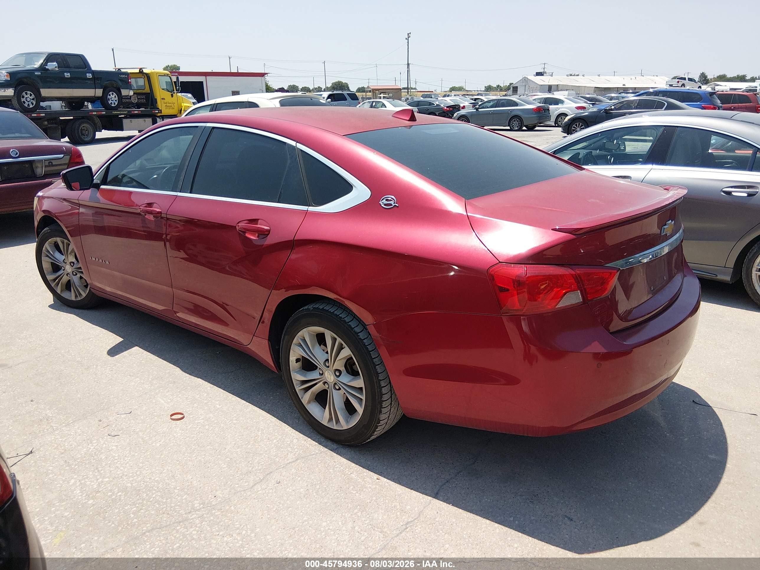 2014 Chevrolet Impala 1lt Red vin: 1G1115SL1EU103894