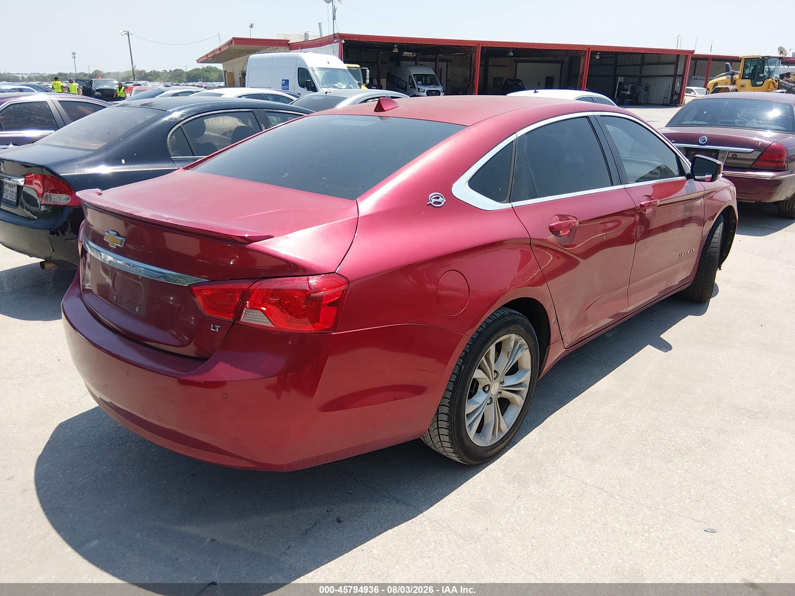 2014 Chevrolet Impala 1lt Red vin: 1G1115SL1EU103894