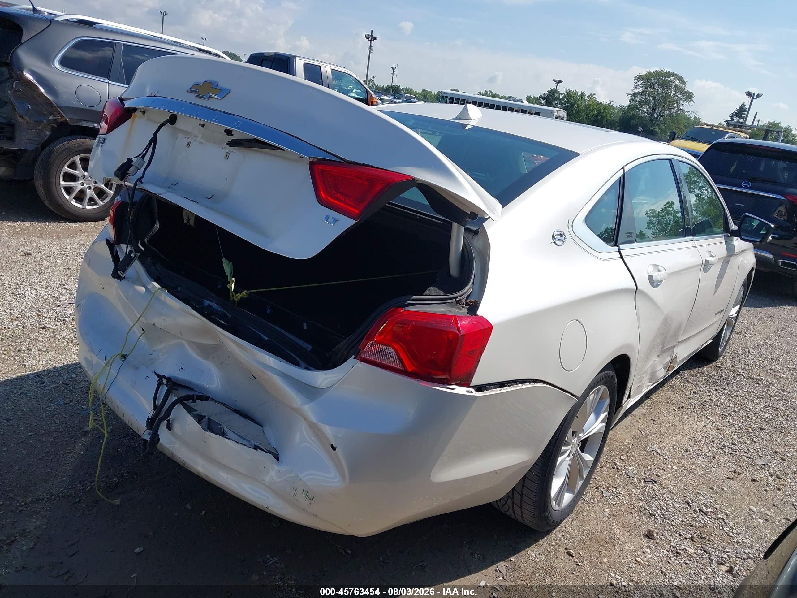 2014 Chevrolet Impala 1lt White vin: 1G1115SL1EU123109