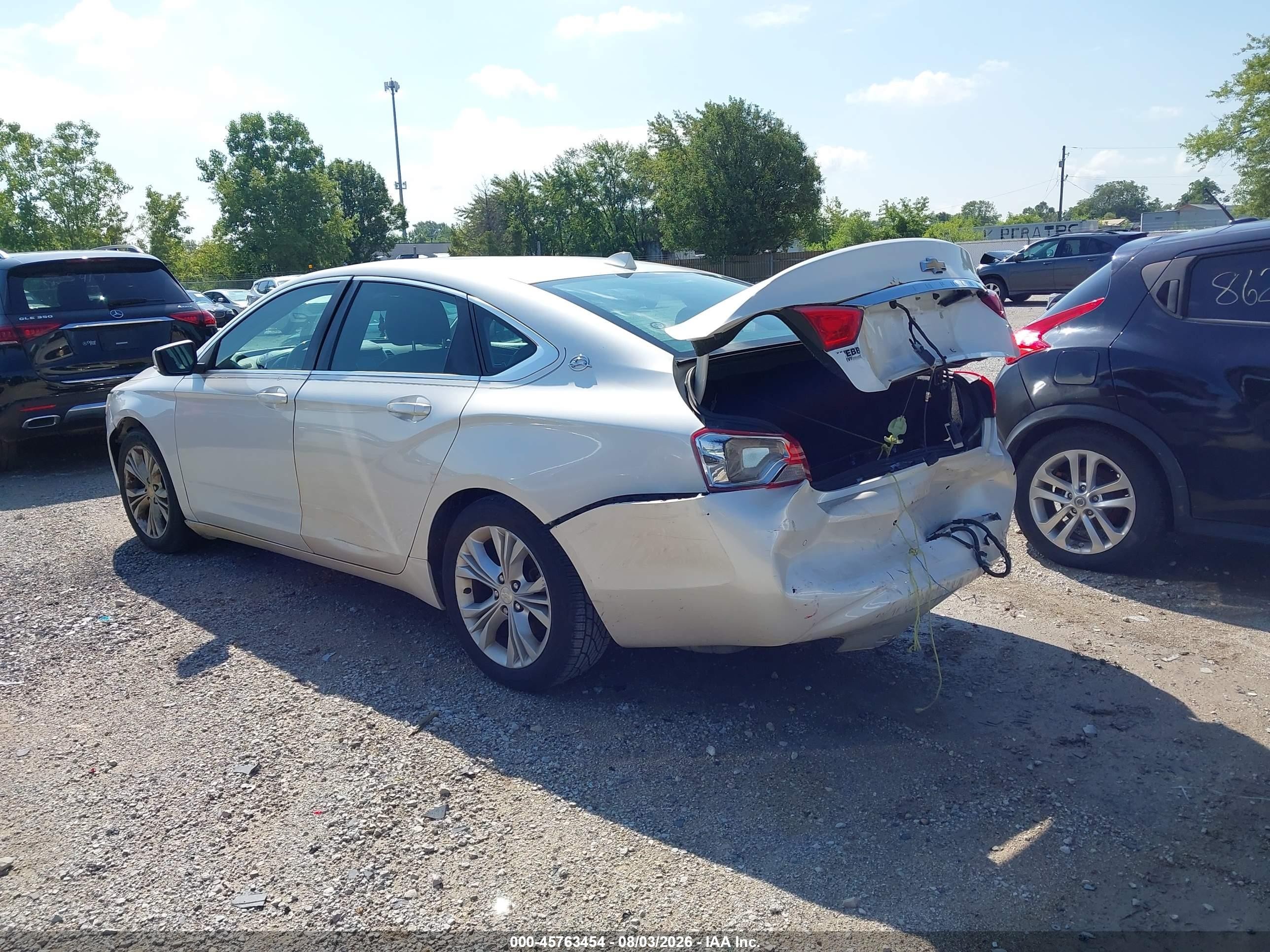 2014 Chevrolet Impala 1lt White vin: 1G1115SL1EU123109