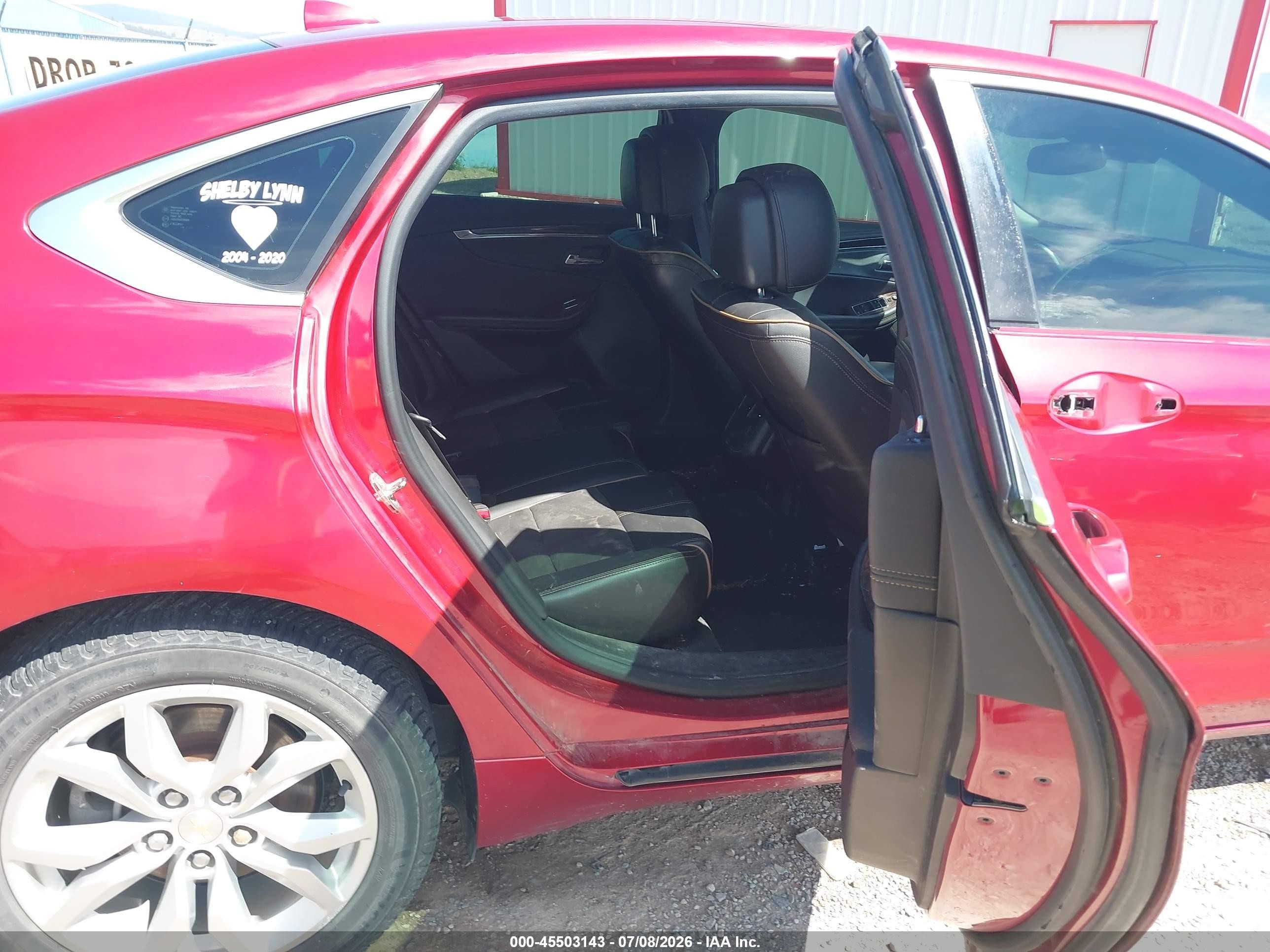 2014 Chevrolet Impala 1lt Red vin: 1G1115SL1EU128147