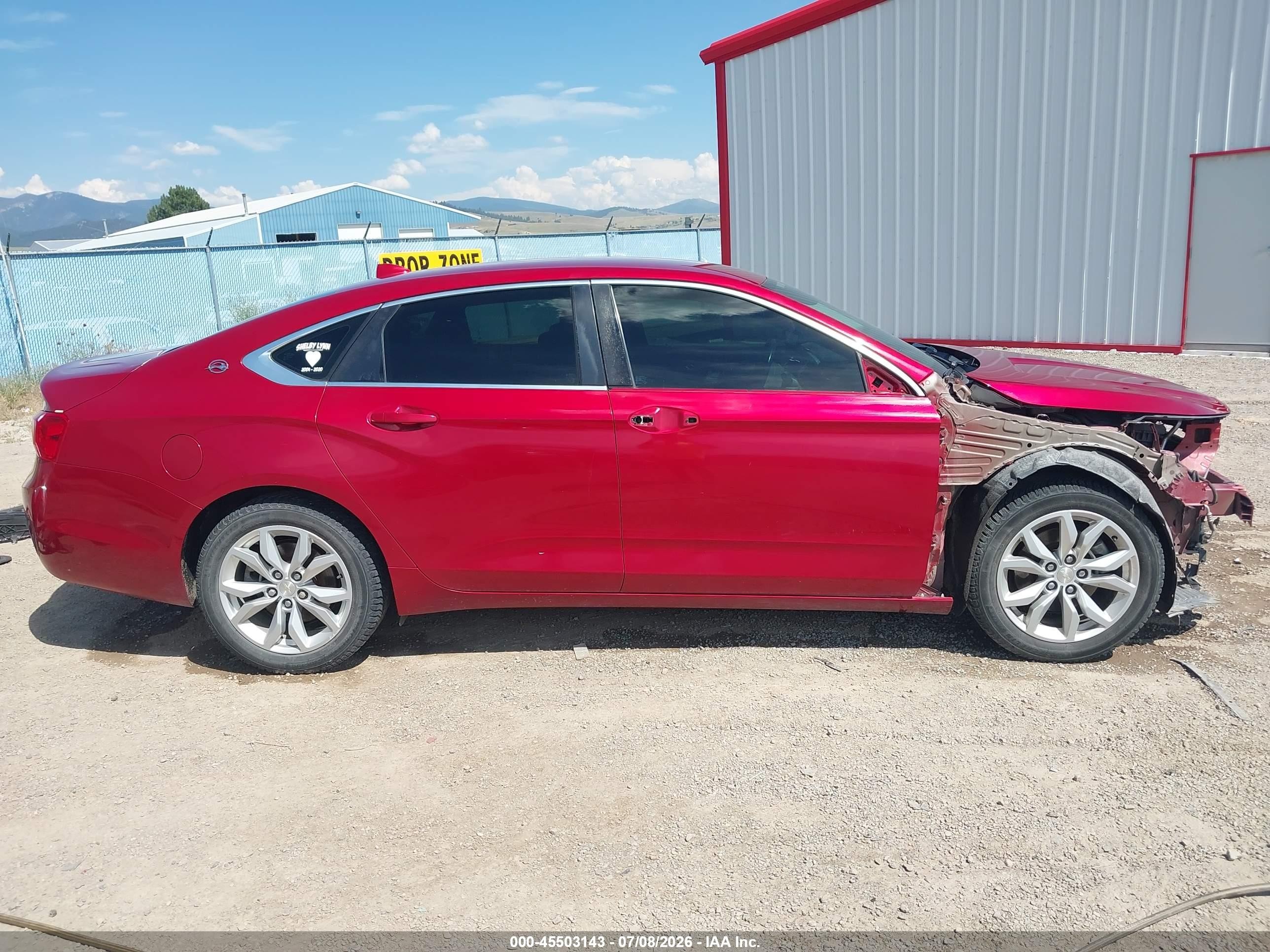 2014 Chevrolet Impala 1lt Red vin: 1G1115SL1EU128147