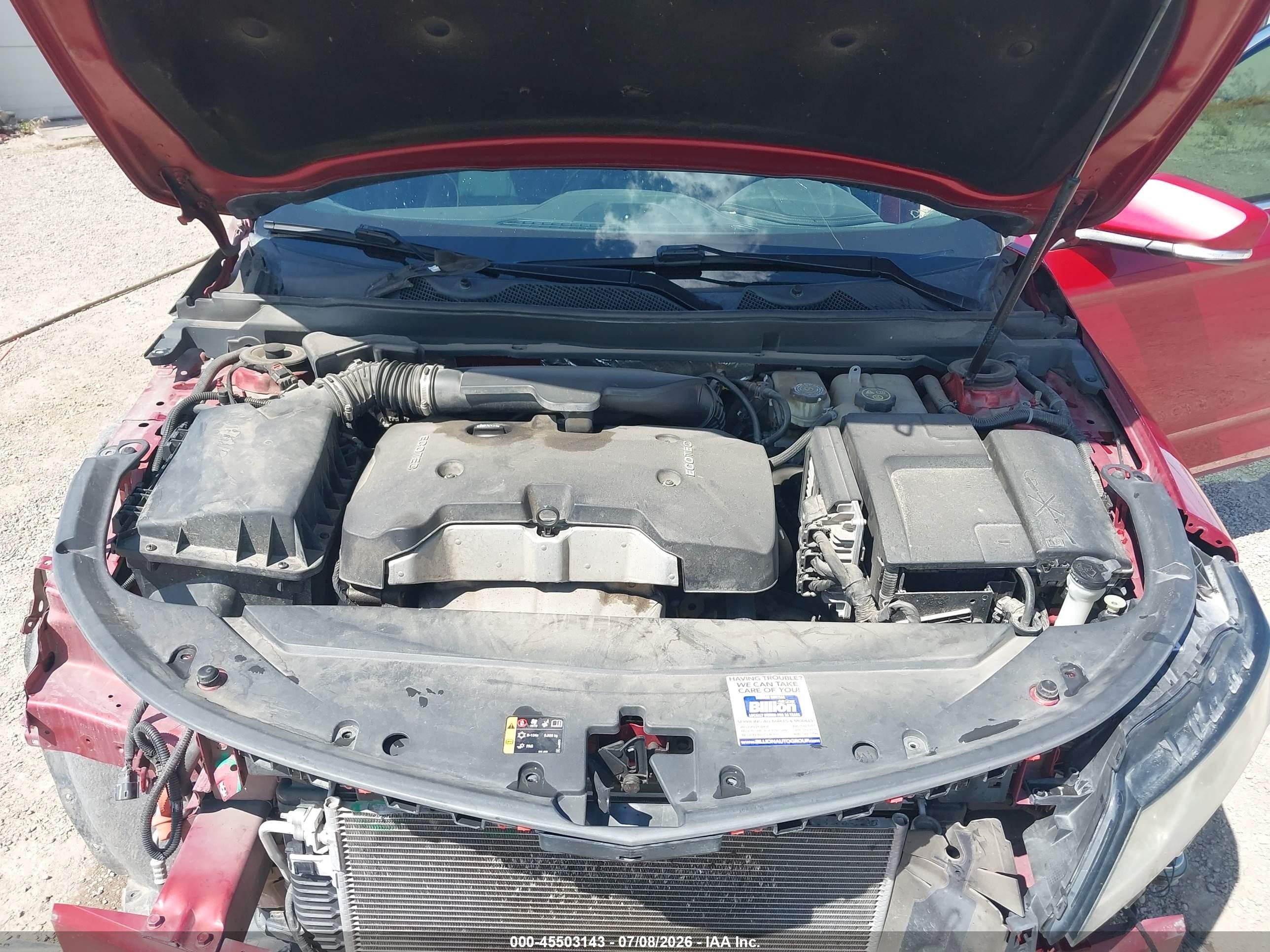 2014 Chevrolet Impala 1lt Red vin: 1G1115SL1EU128147