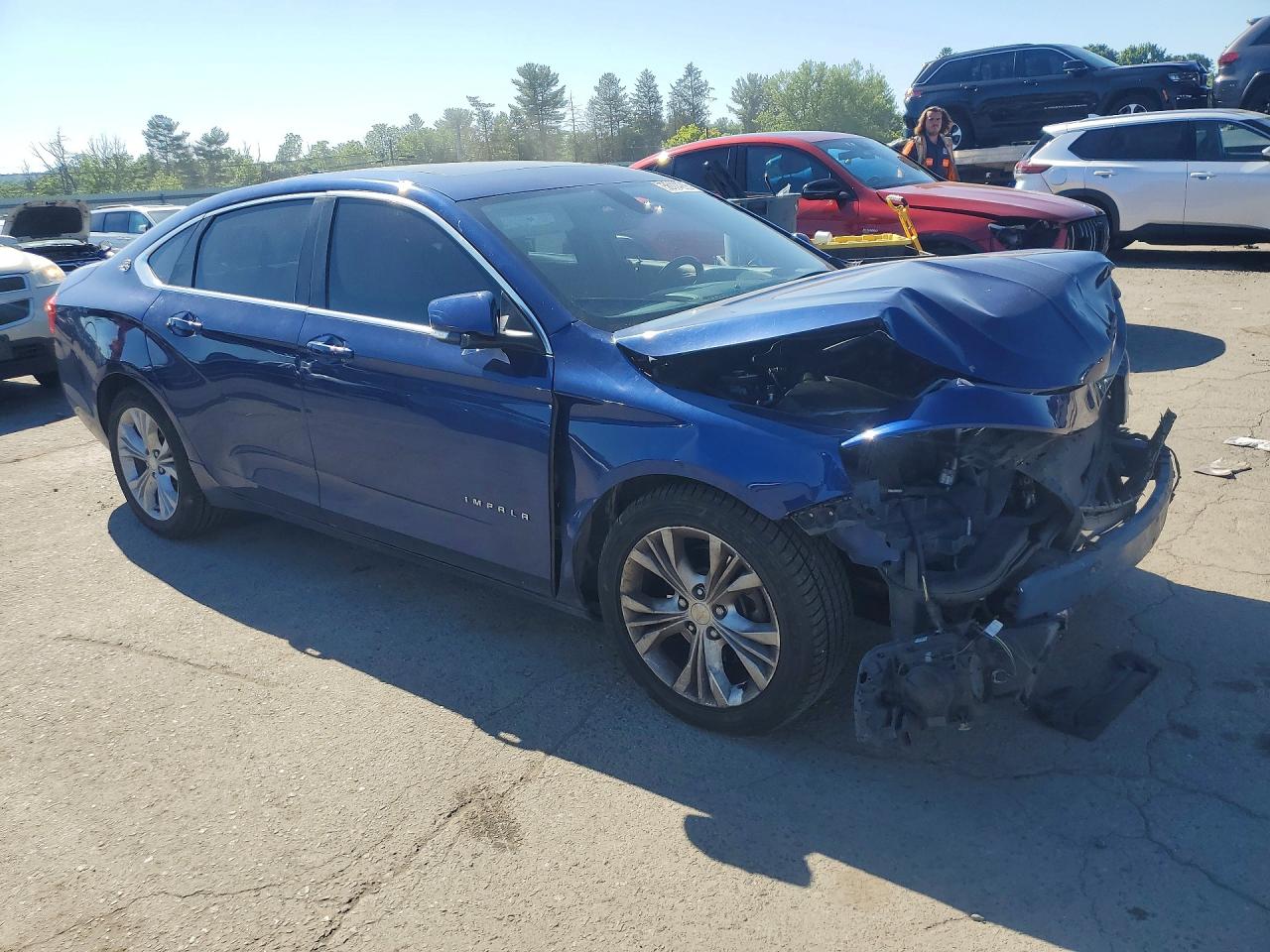 2014 Chevrolet Impala Lt Синий vin: 1G1115SL1EU129184