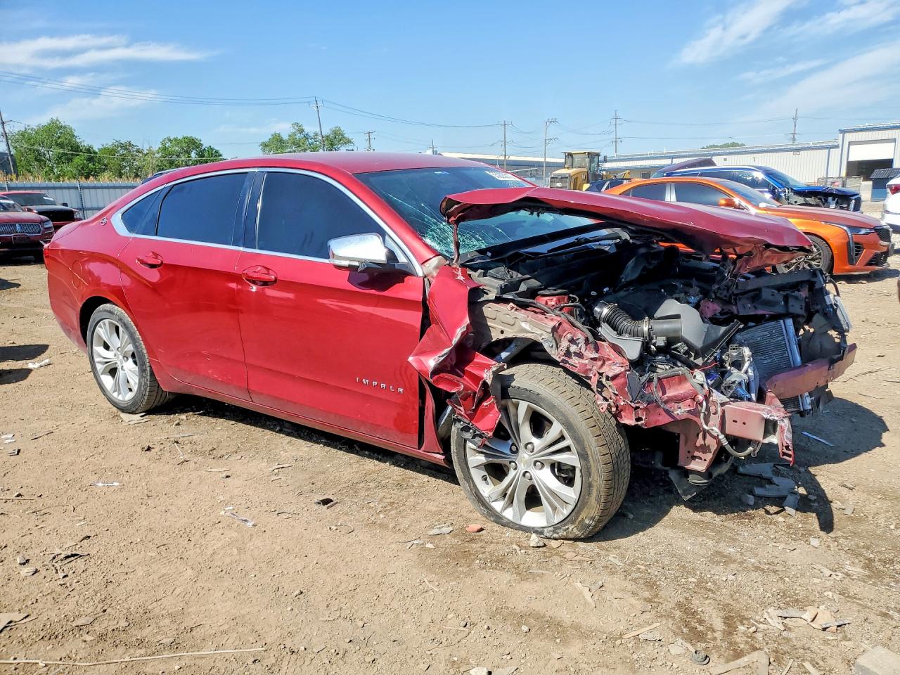 2014 Chevrolet Impala Lt Red vin: 1G1115SL1EU131873