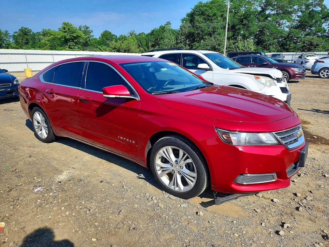 2014 Chevrolet Impala Lt Red vin: 1G1115SL2EU121403