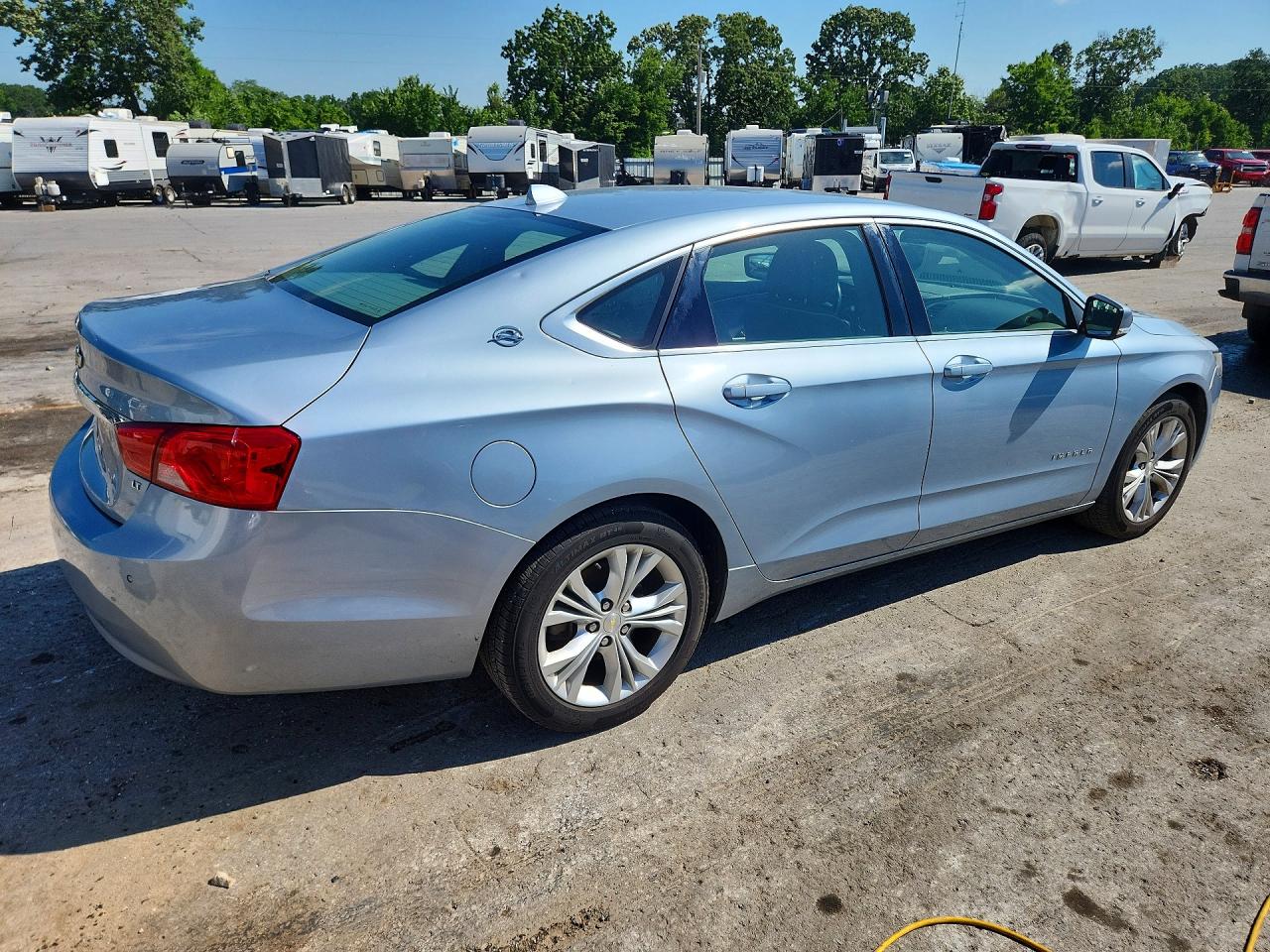 2014 Chevrolet Impala Lt Blue vin: 1G1115SL2EU122194
