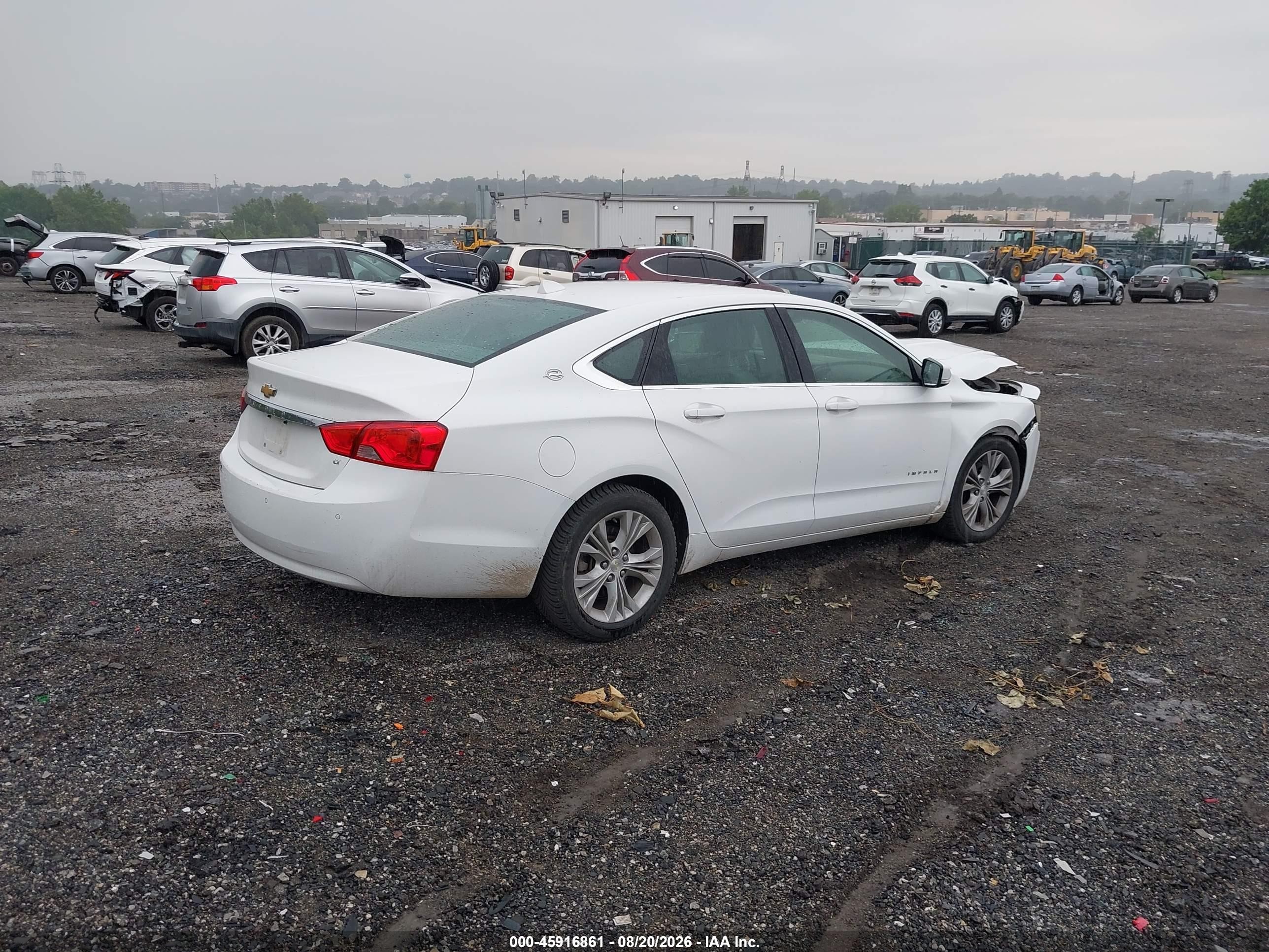 2014 Chevrolet Impala 1lt White vin: 1G1115SL2EU131414