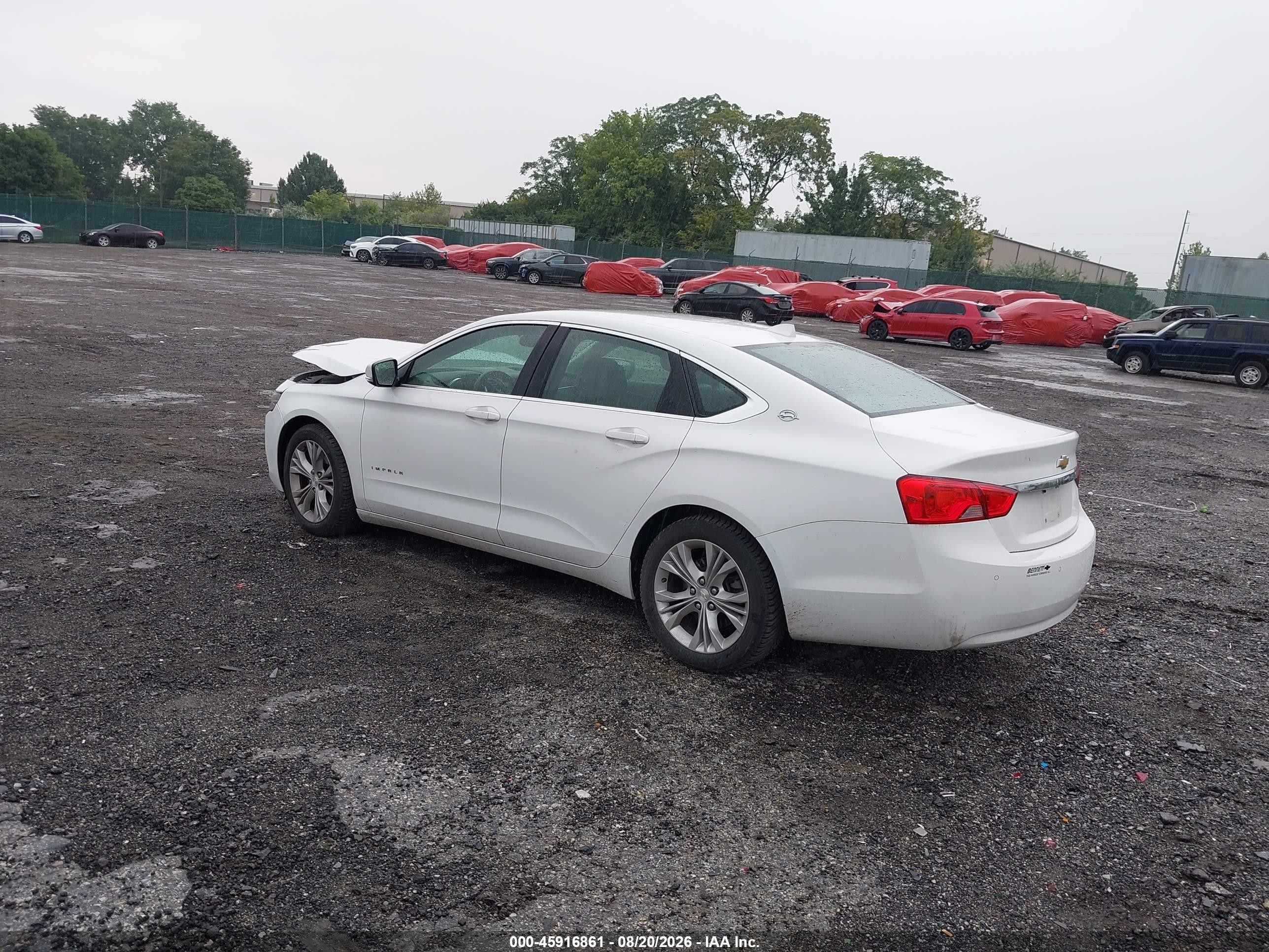 2014 Chevrolet Impala 1lt White vin: 1G1115SL2EU131414