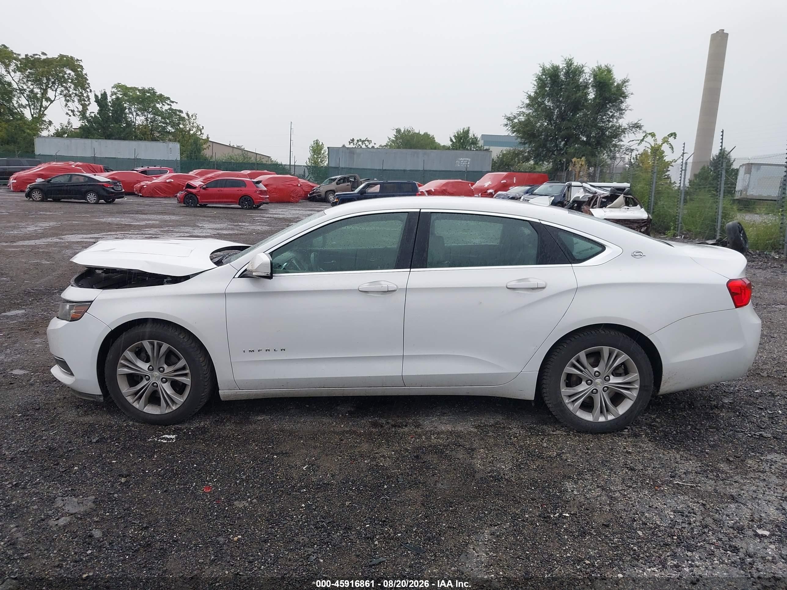 2014 Chevrolet Impala 1lt White vin: 1G1115SL2EU131414