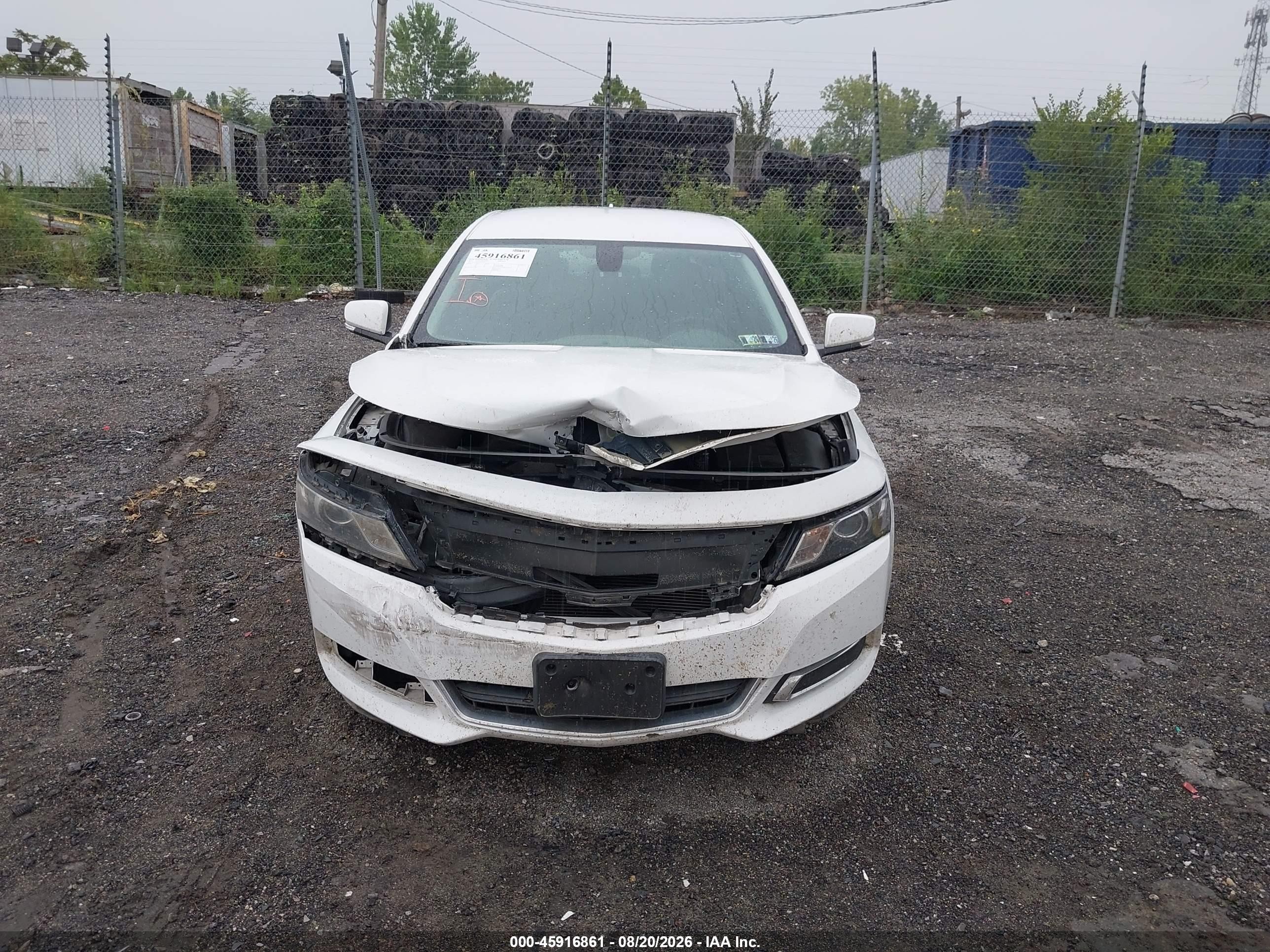 2014 Chevrolet Impala 1lt White vin: 1G1115SL2EU131414