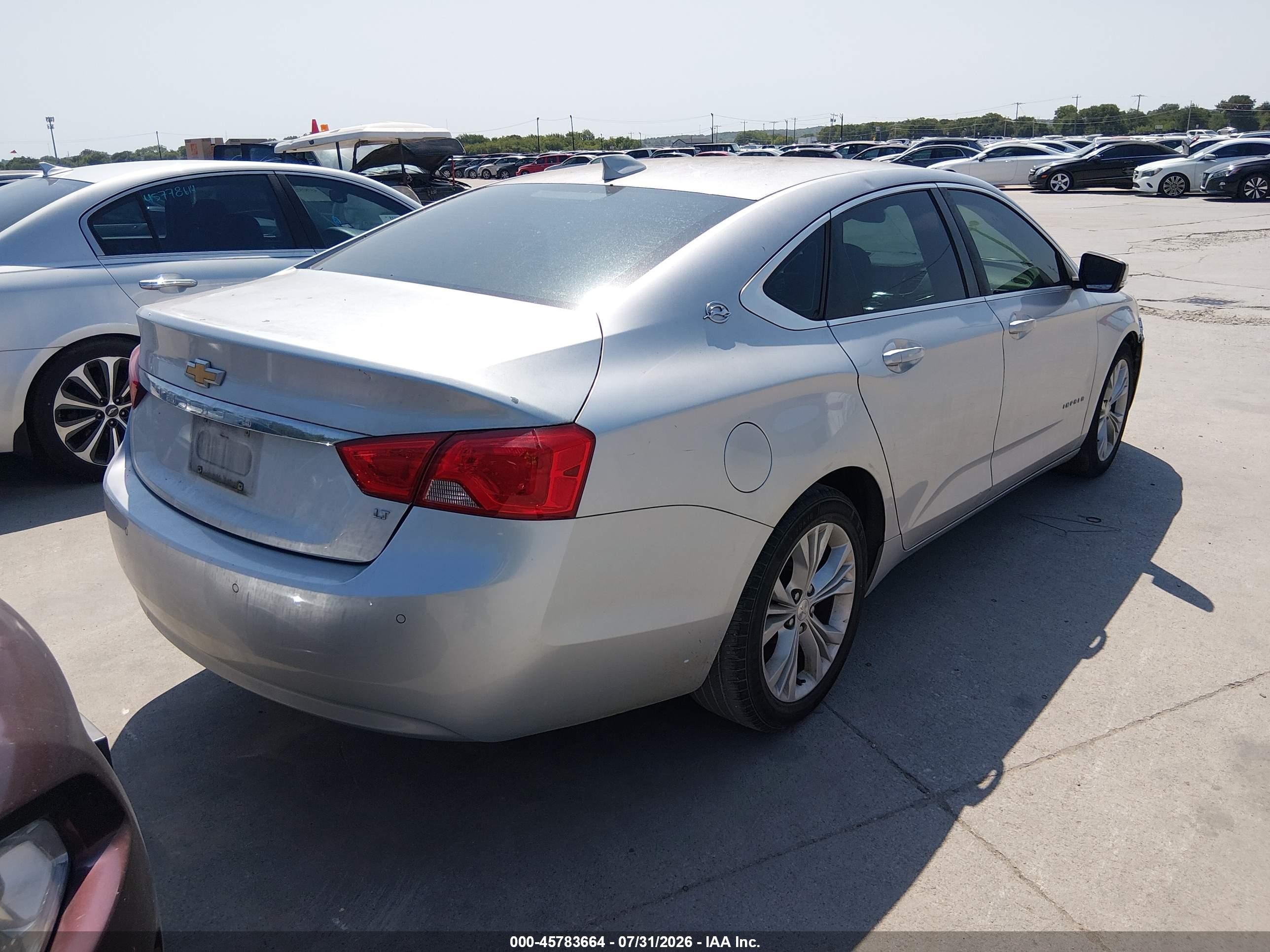 2015 Chevrolet Impala 1lt Silver vin: 1G1115SL2FU127249