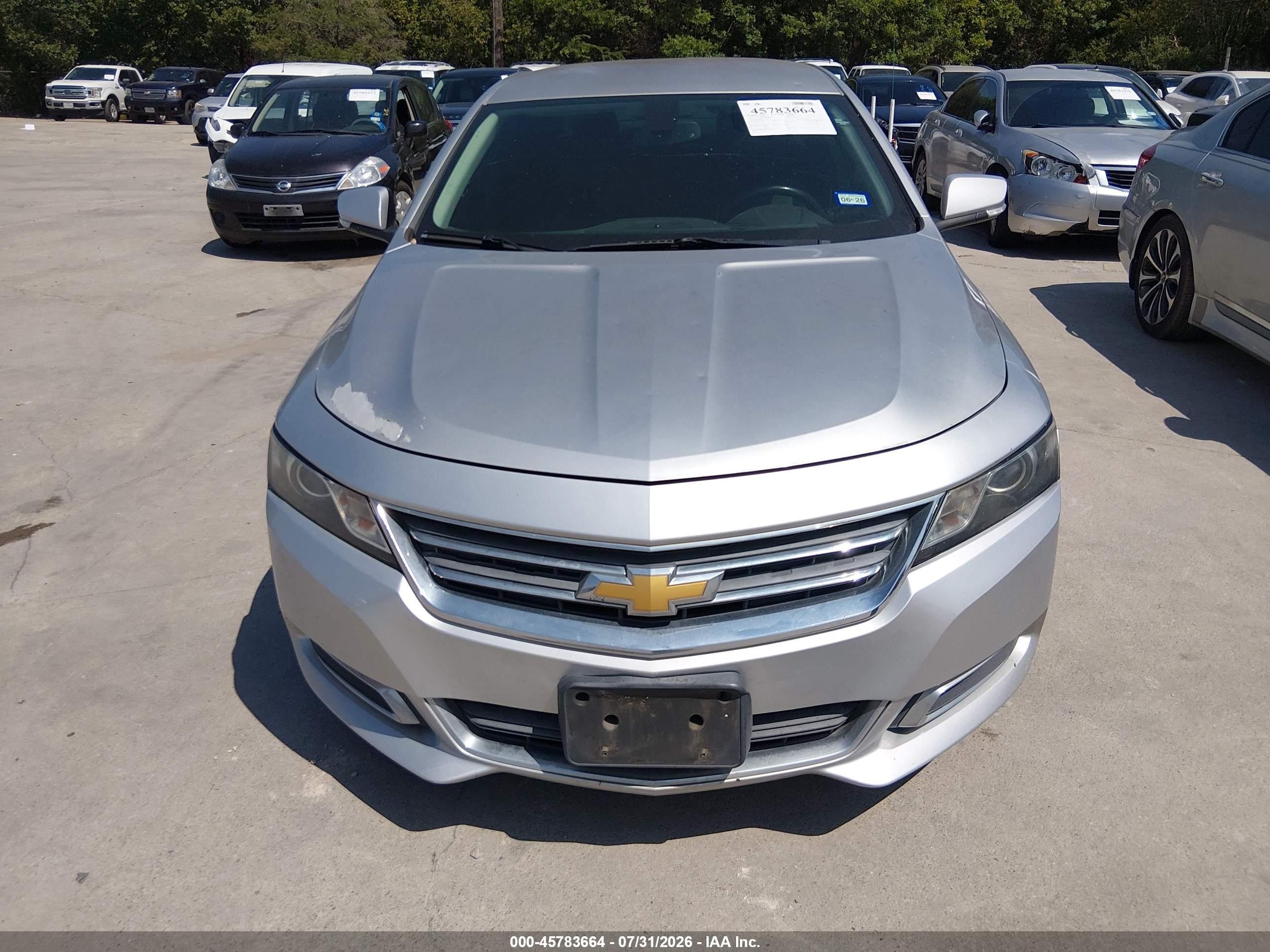 2015 Chevrolet Impala 1lt Silver vin: 1G1115SL2FU127249