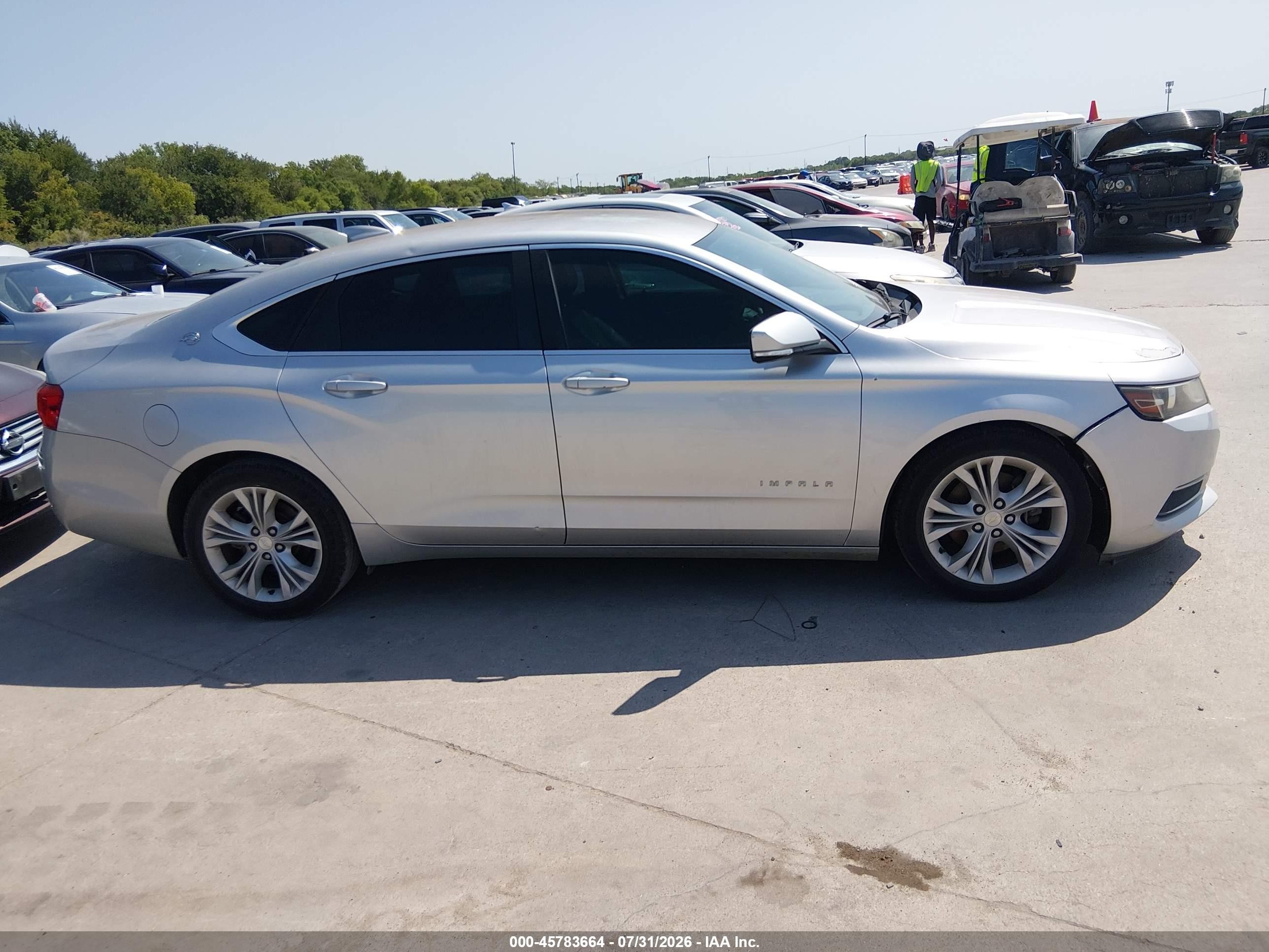 2015 Chevrolet Impala 1lt Silver vin: 1G1115SL2FU127249