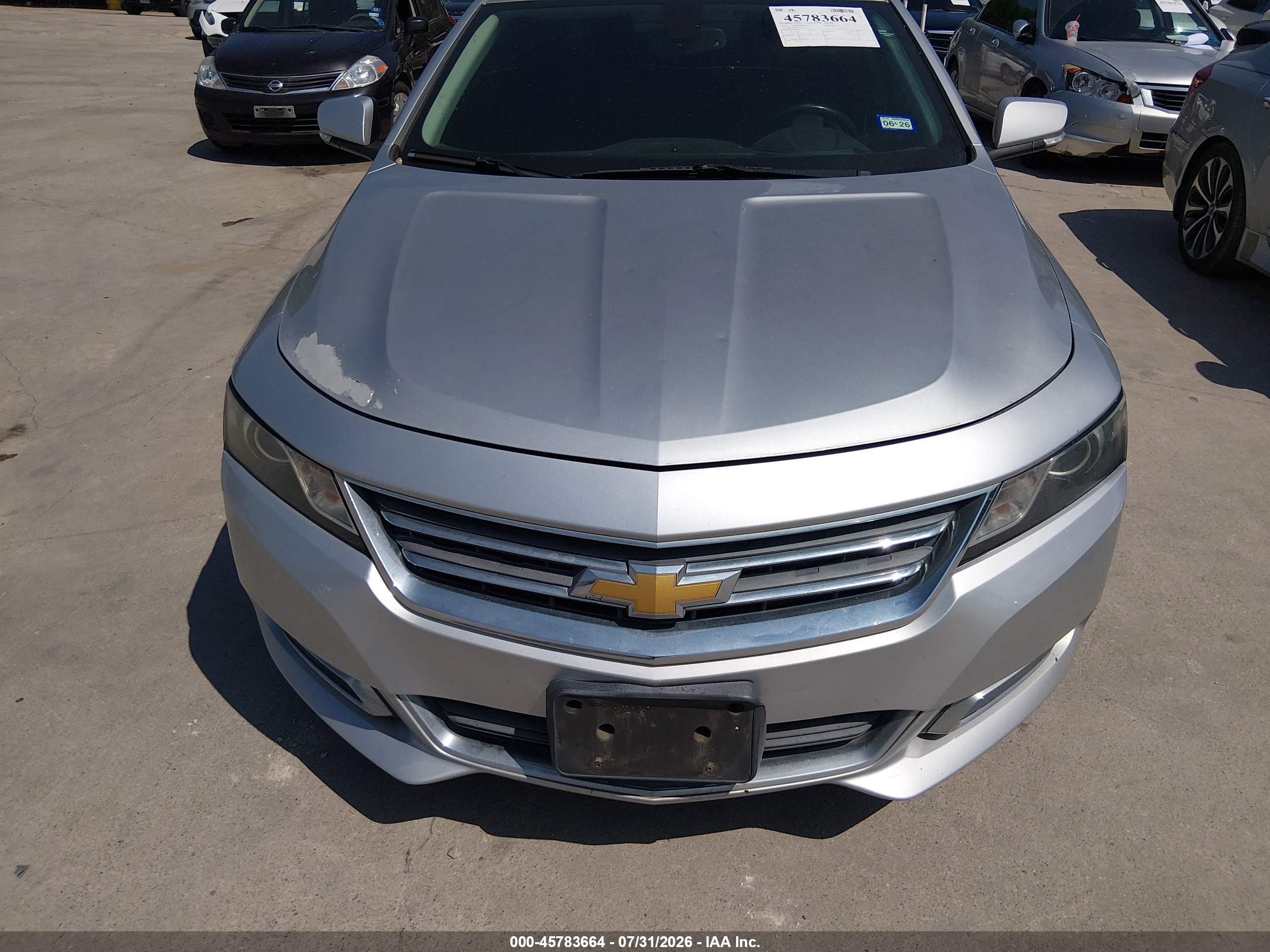 2015 Chevrolet Impala 1lt Silver vin: 1G1115SL2FU127249