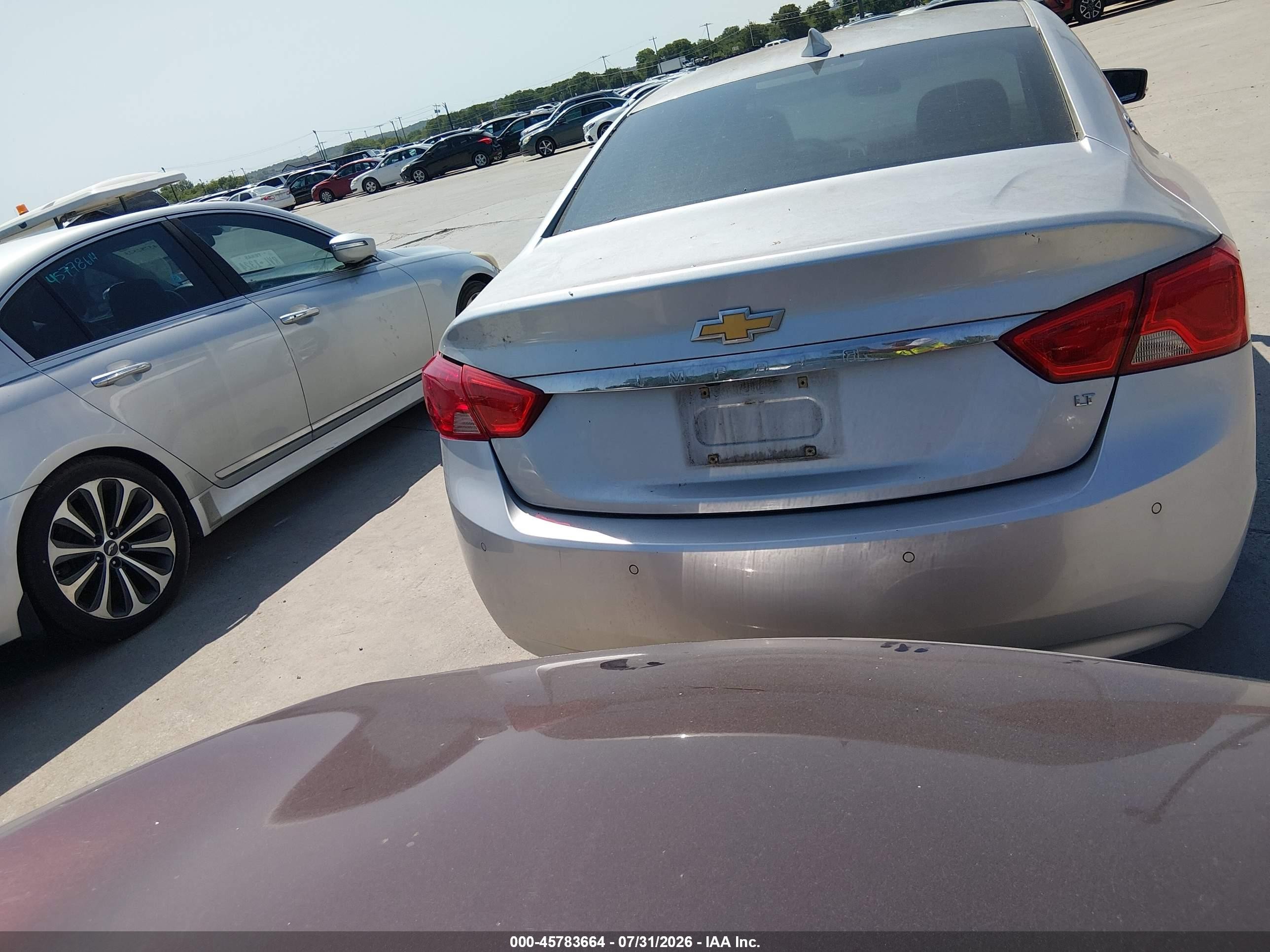 2015 Chevrolet Impala 1lt Silver vin: 1G1115SL2FU127249