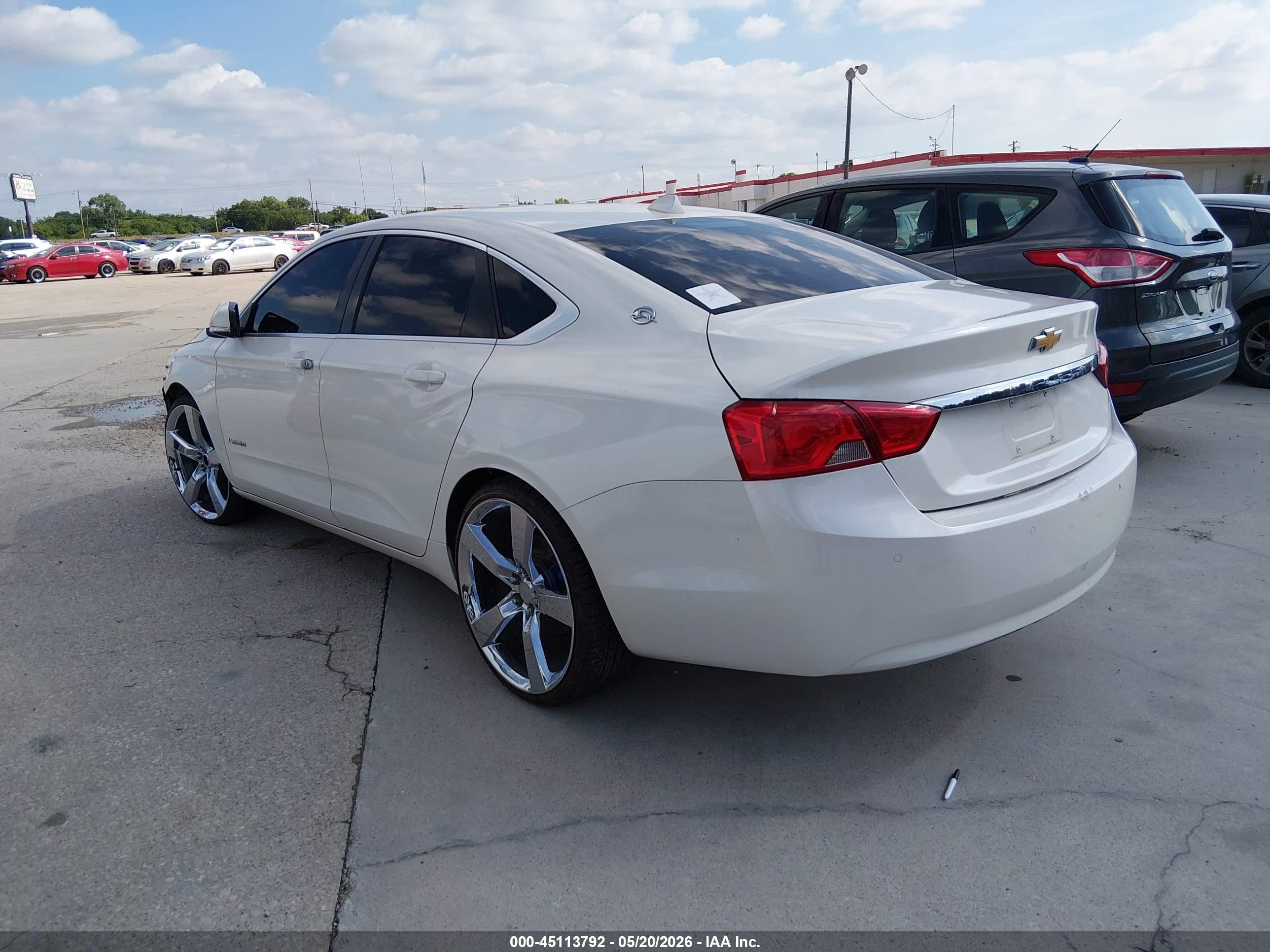 2014 Chevrolet Impala 1lt White vin: 1G1115SL3EU134998