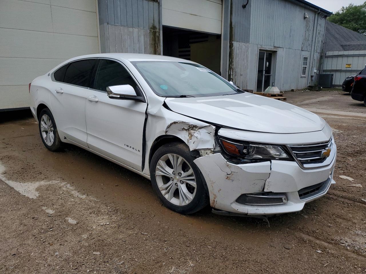 2014 Chevrolet Impala Lt White vin: 1G1115SL3EU169346