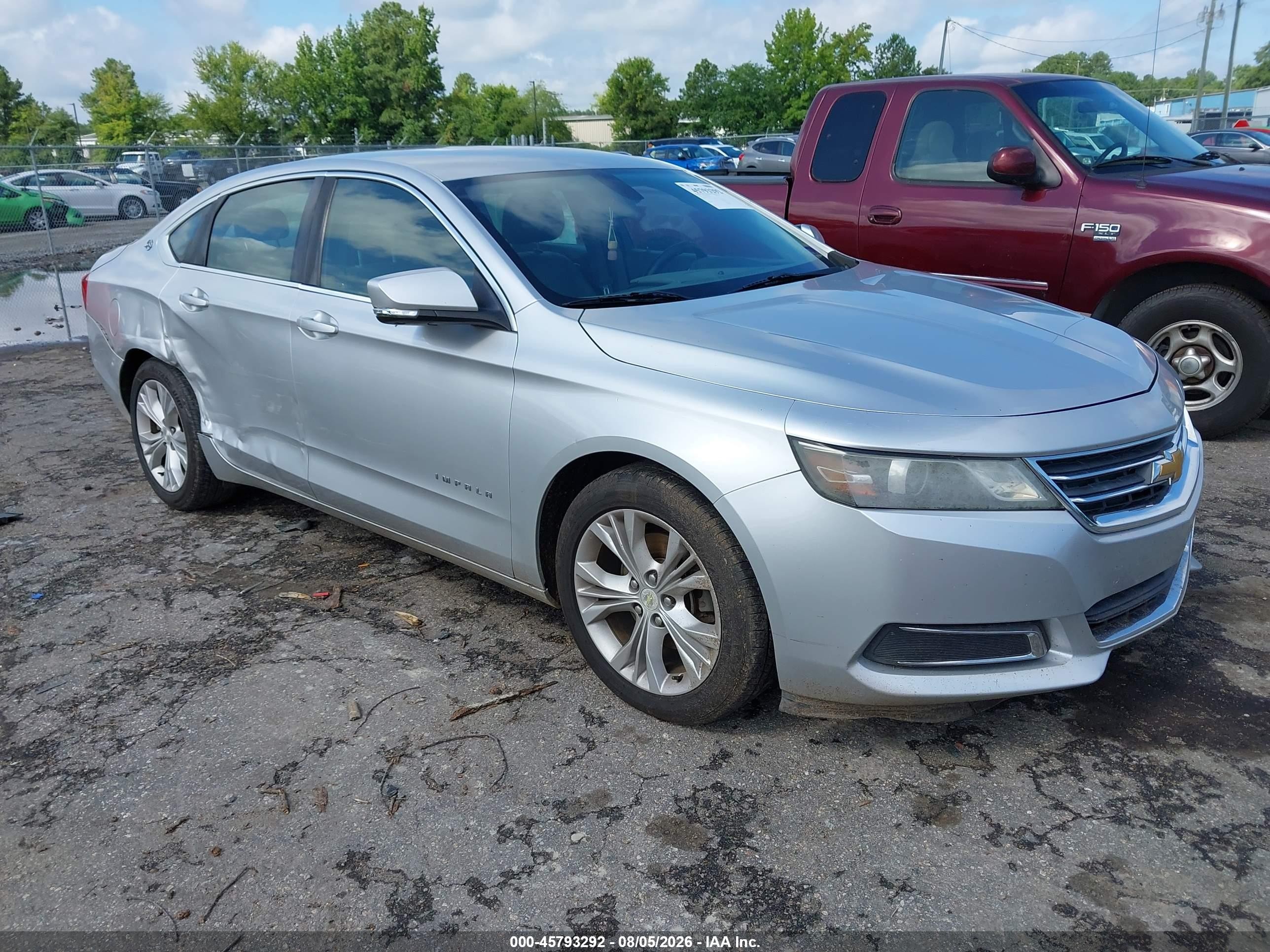 2014 Chevrolet Impala 1lt Silver vin: 1G1115SL4EU121144