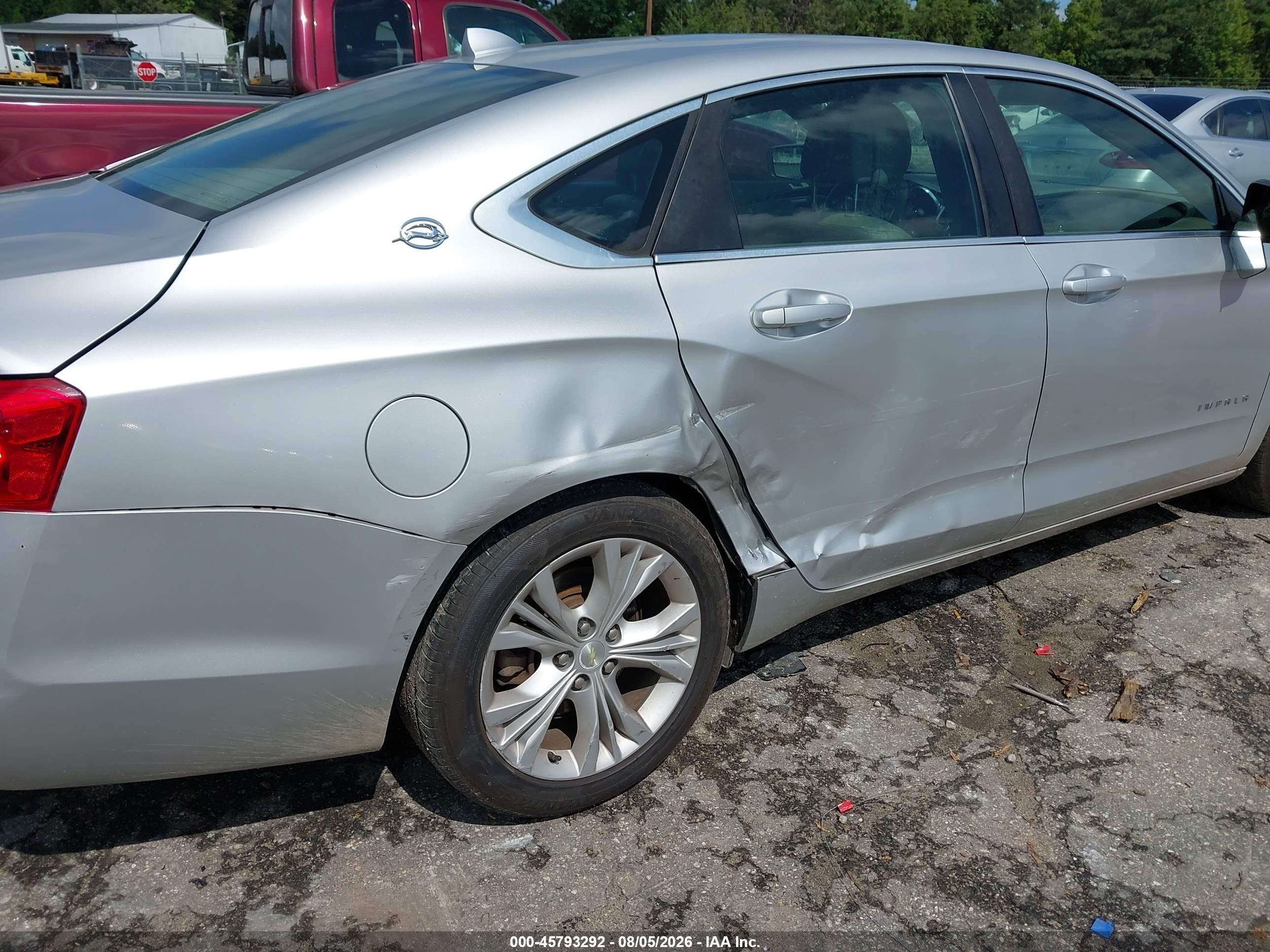 2014 Chevrolet Impala 1lt Silver vin: 1G1115SL4EU121144