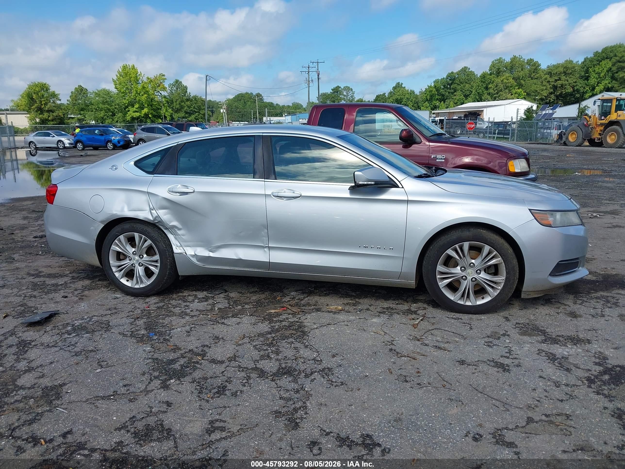 2014 Chevrolet Impala 1lt Silver vin: 1G1115SL4EU121144
